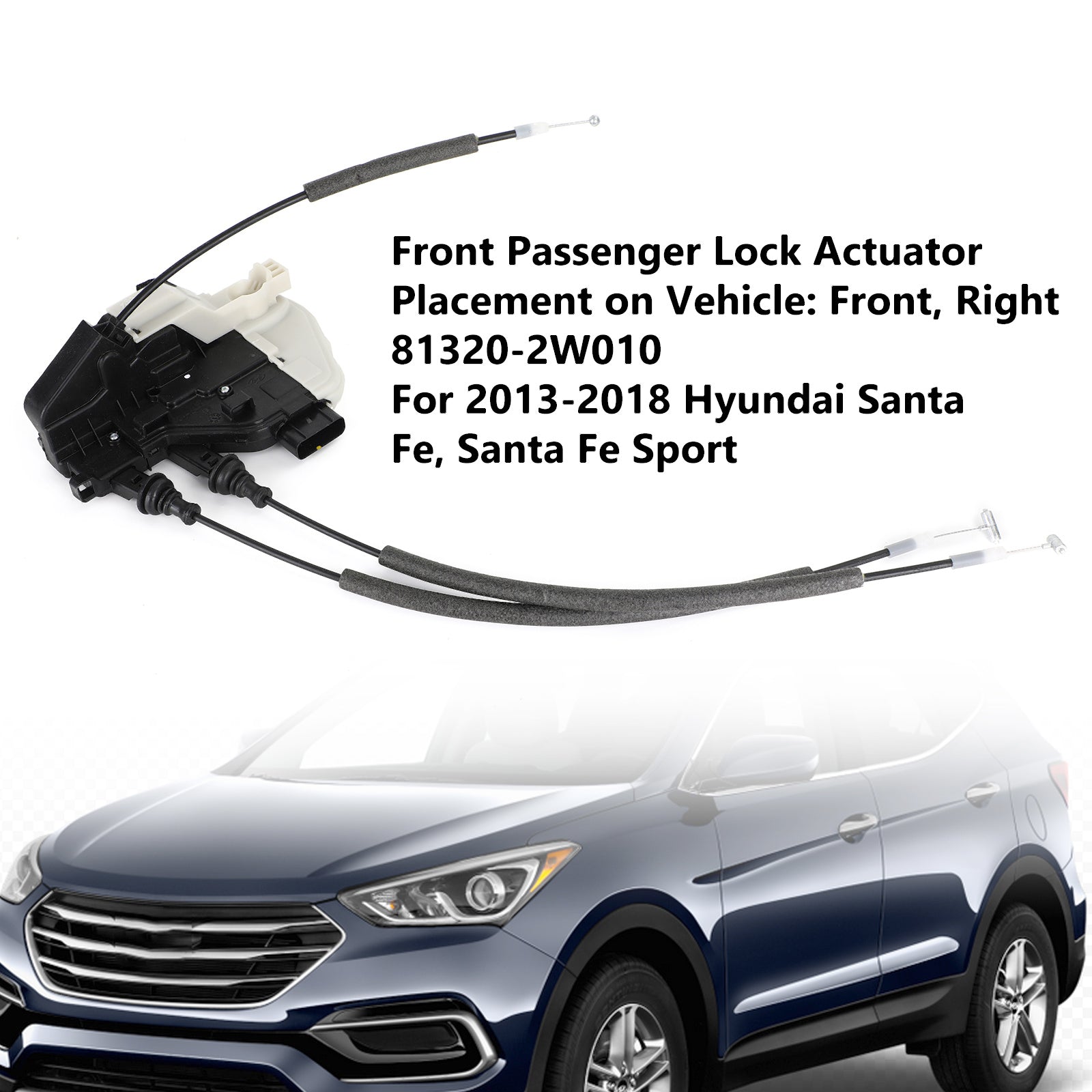 Aktuator zaklepanja sprednjih desnih vrat za Hyundai Santa Fe 2013-2018 - 81320-2W010