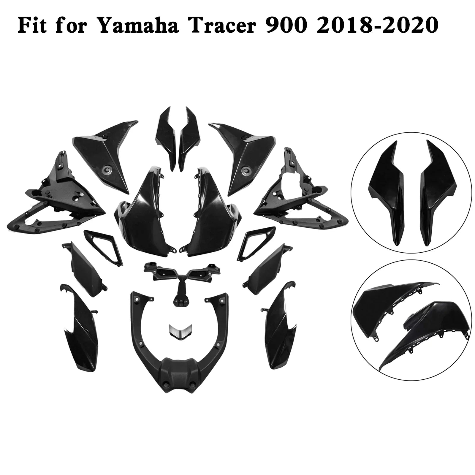 Yamaha Tracer 900/GT 2018-2020 Maalaamattomat korit.