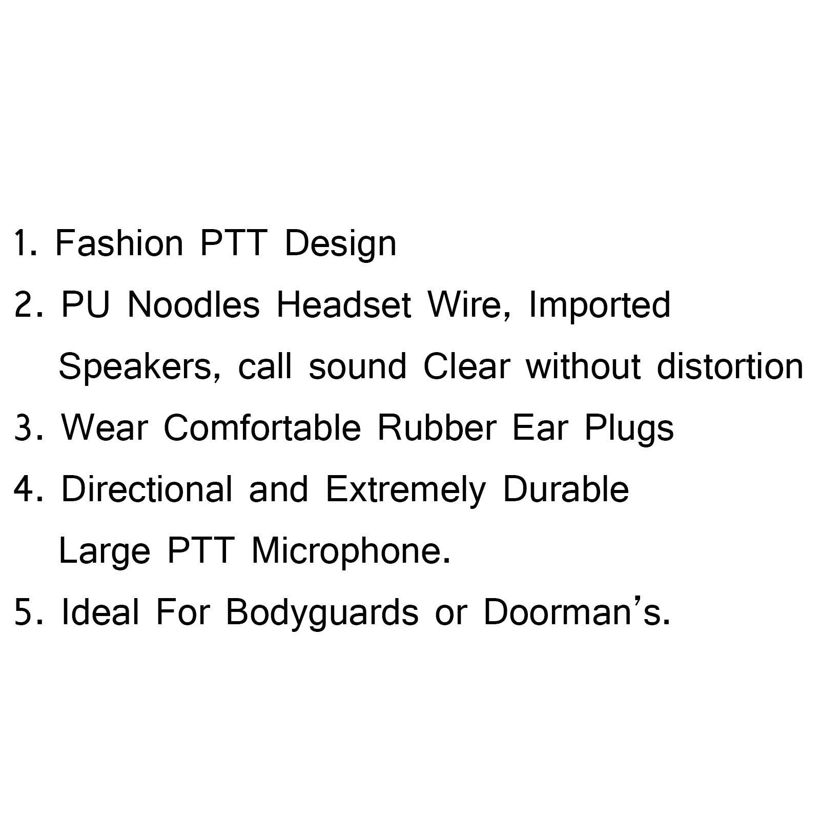 5x zestaw słuchawkowy do słuchawek Kenwood BAOFENG TYT LINTON UV-5R TG-UV2 dwukierunkowy czarny