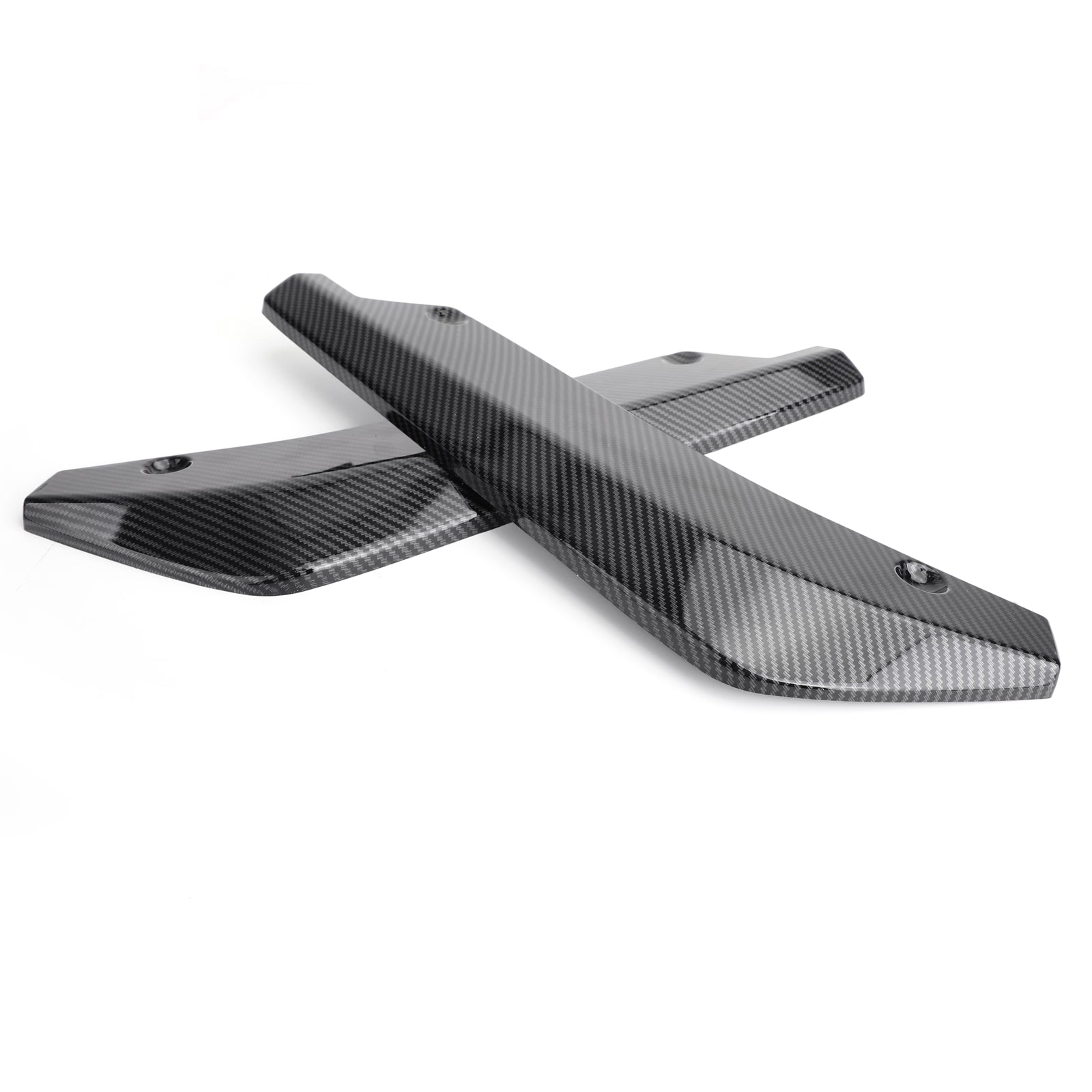 Alerón para parachoques trasero de coche, difusor divisor Canard, alerón de valencia, labio de fibra de carbono, aspecto genérico, 2 uds.