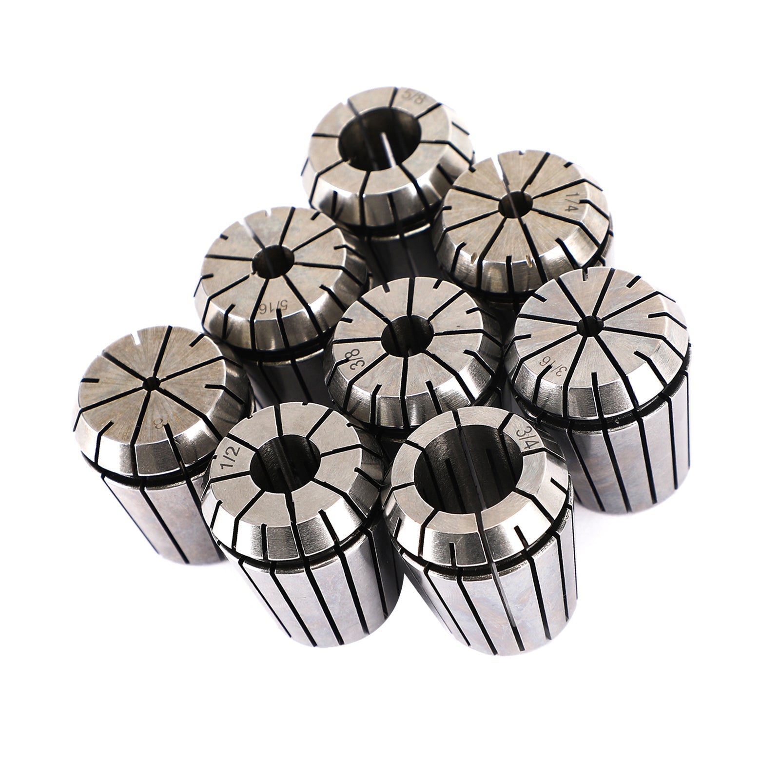 Pince à ressort ER32 8 pièces 1/8 "-3/4" pour Machine de gravure d'outil de tour de fraisage CNC