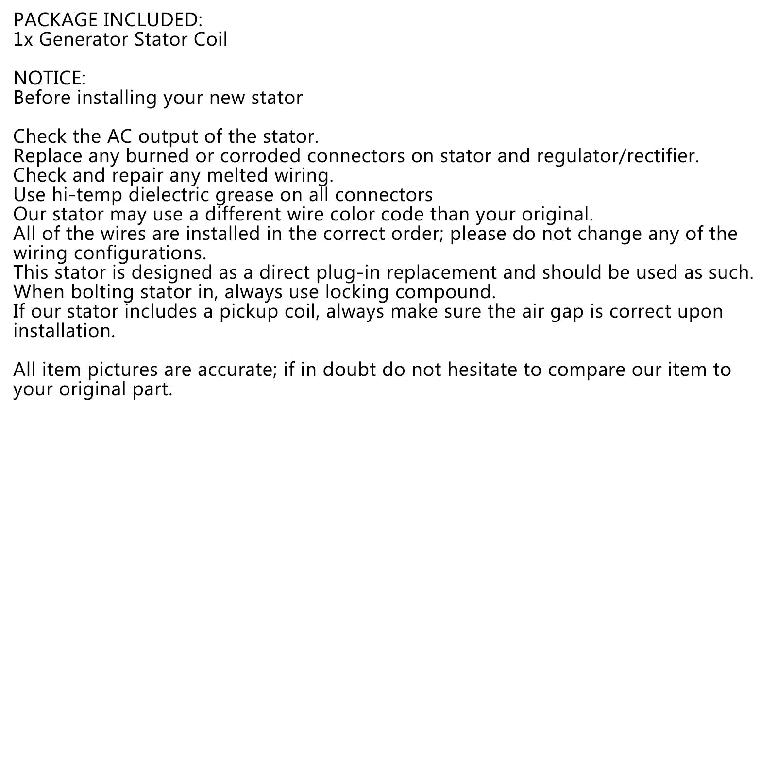 Stojan generatora dla Yamaha YS250 YBR250 2007-2011 5D1-H1410-00 5D1-H1410-01 ogólny