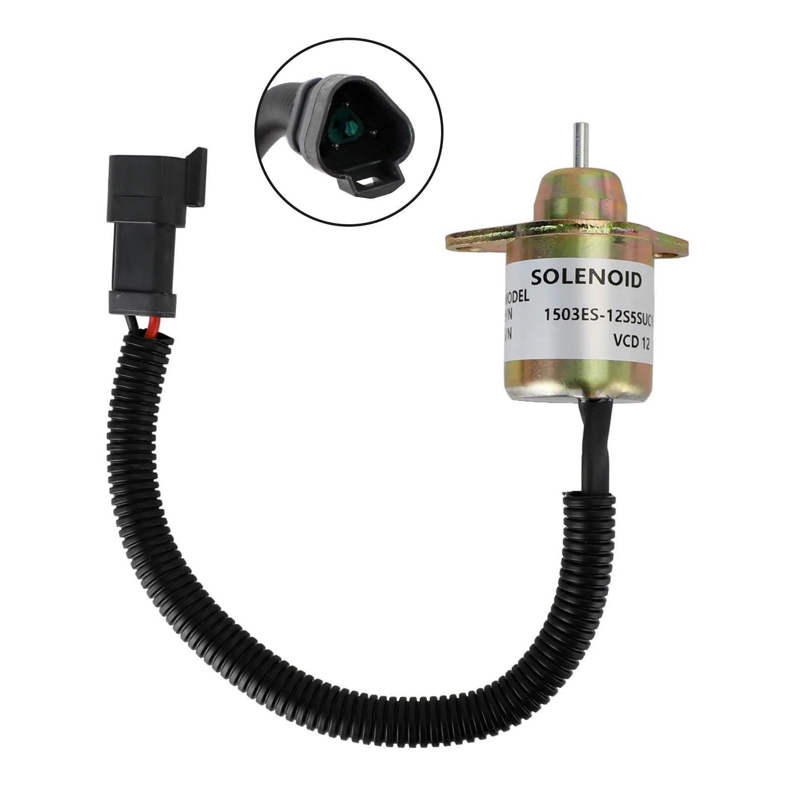 Solenoide de cierre de combustible 1503ES-12S5SUC11S SA-4564 SA-4817 SA-4920 para Yanmar