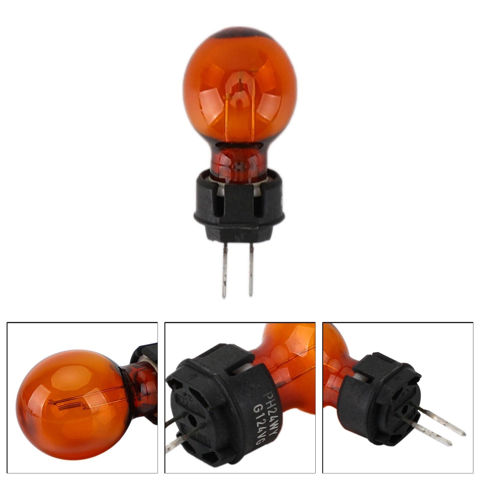 Do żarówki kierunkowskazu Philips z podwójną igłą bez podstawy 12V24W PH24WYSJ Generic