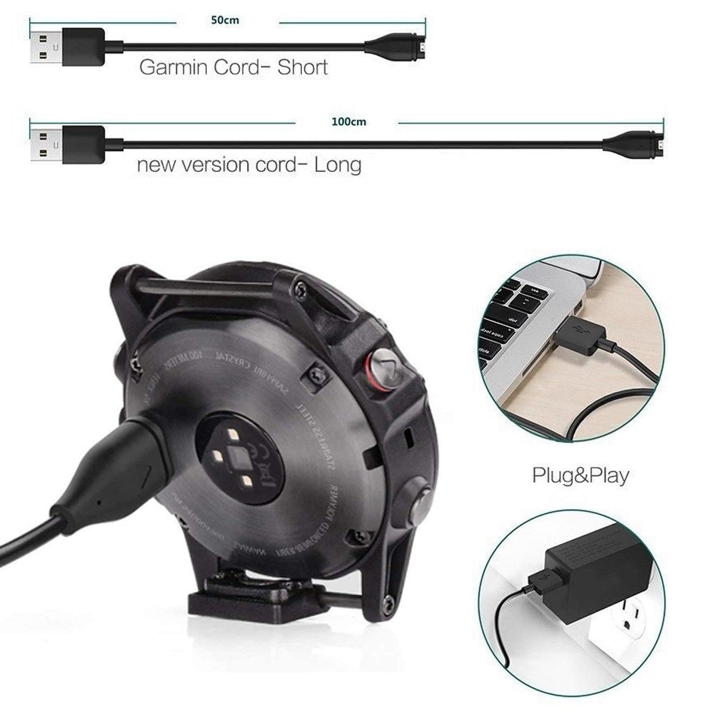 Cavo di ricarica USB per Garmin Fenix 5 5S 5X Vivoactive 3 Vivosport