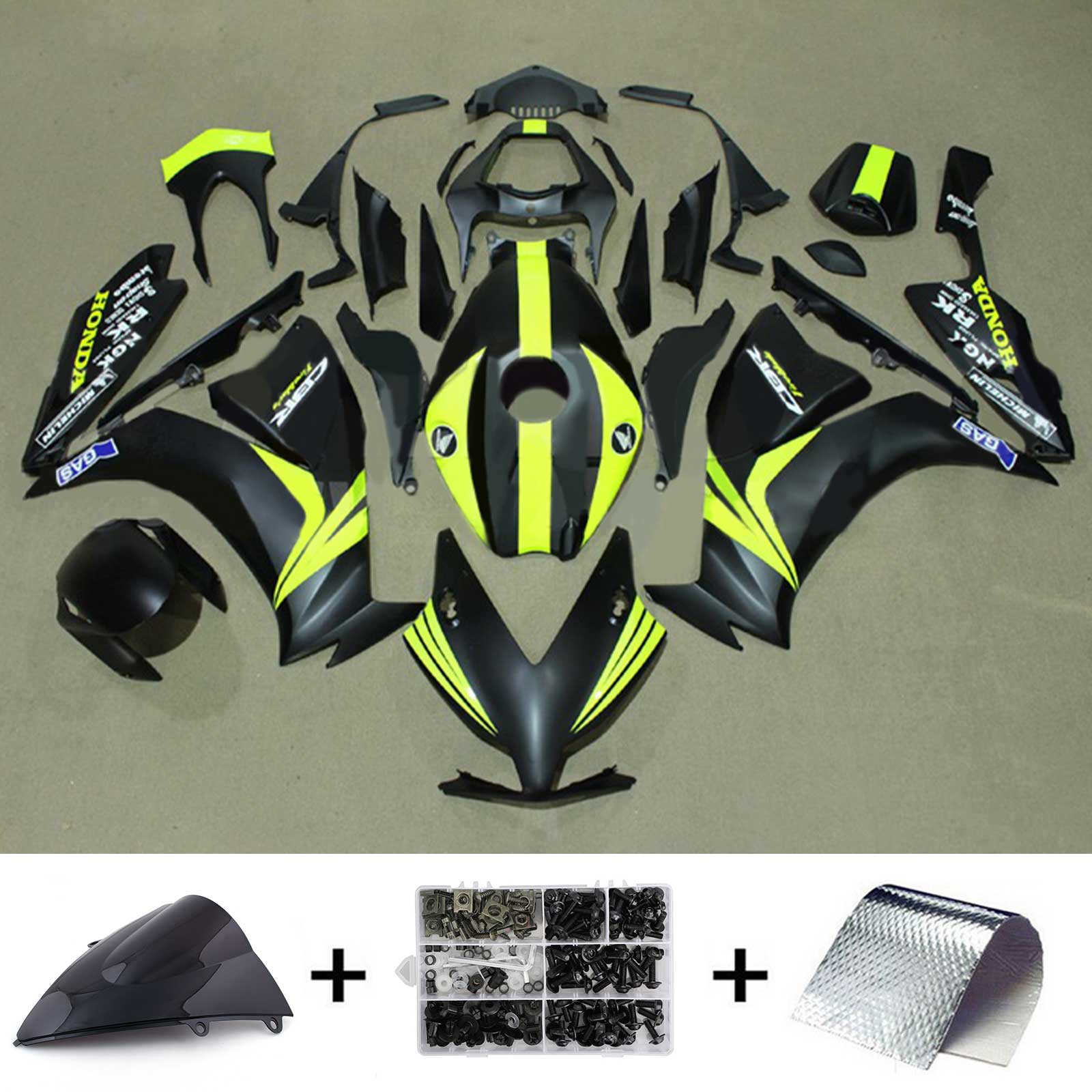 Amotopart Honda CBR1000RR 2012-2016 ABS muovinen korin suojasarja