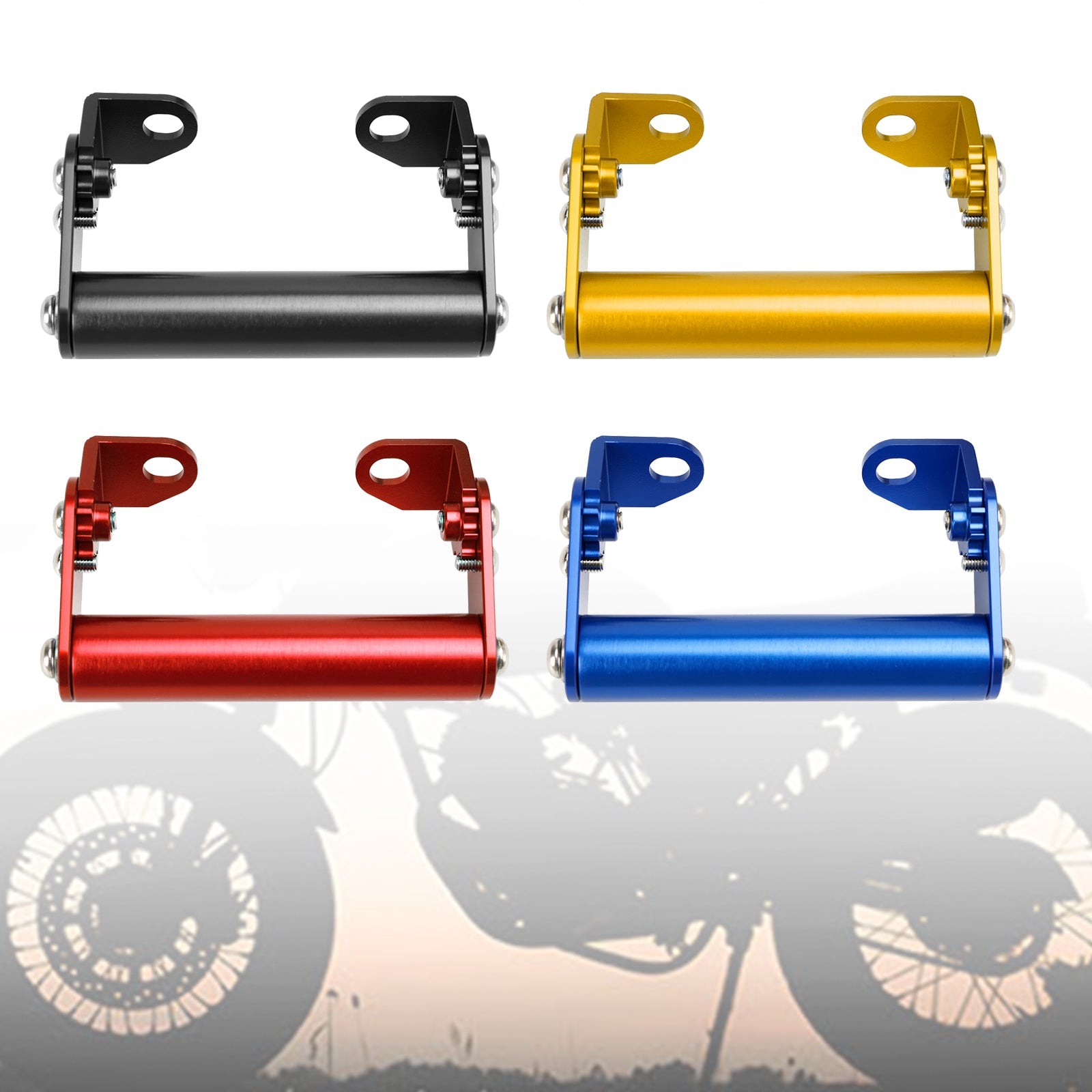 Telefoonnavigatiemedium GPS -verlenging Ondersteuning 22 mm voor rode motorfietsmotorfiets