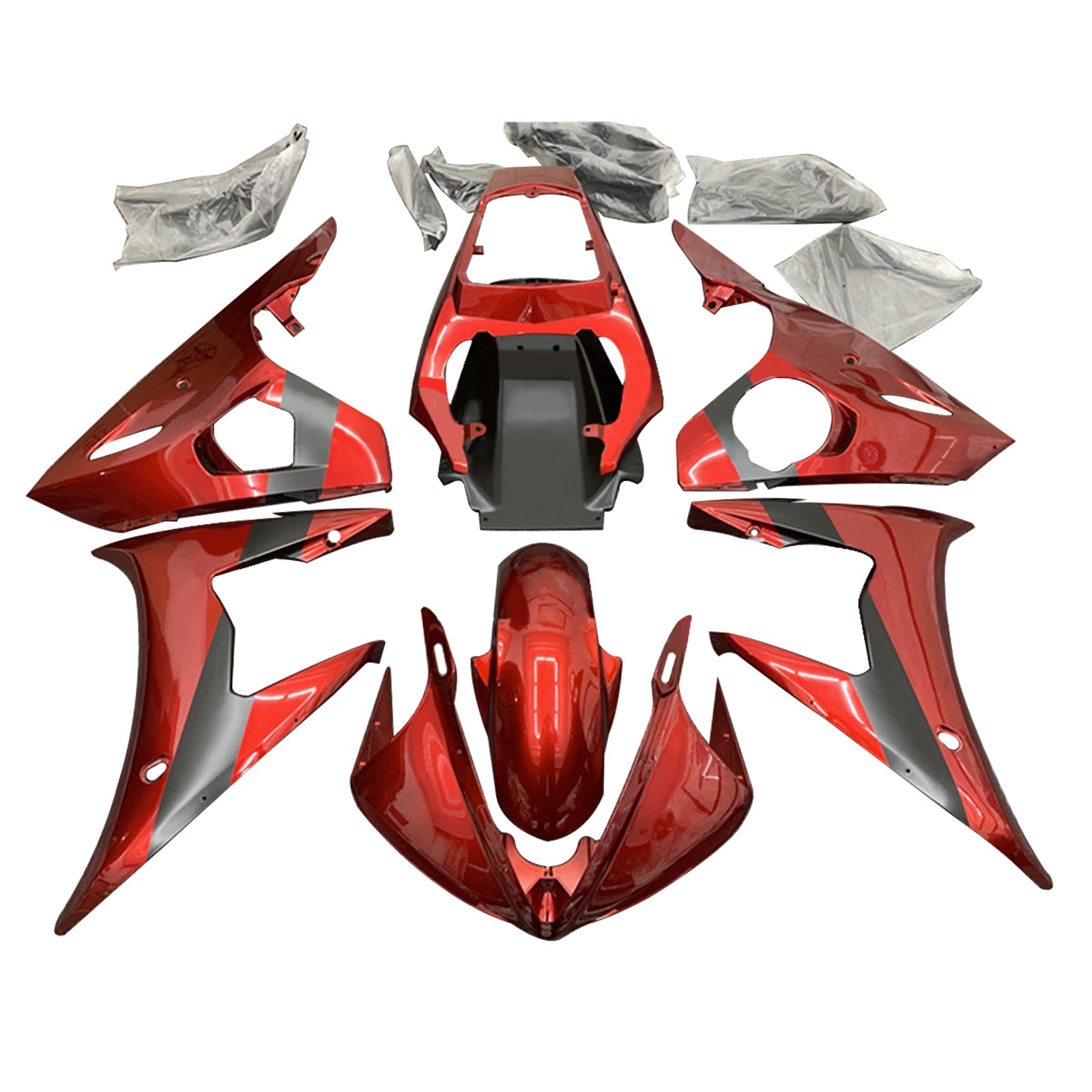 Amotopart Kit Carénage Yamaha YZF-R6 2005 Carrosserie
