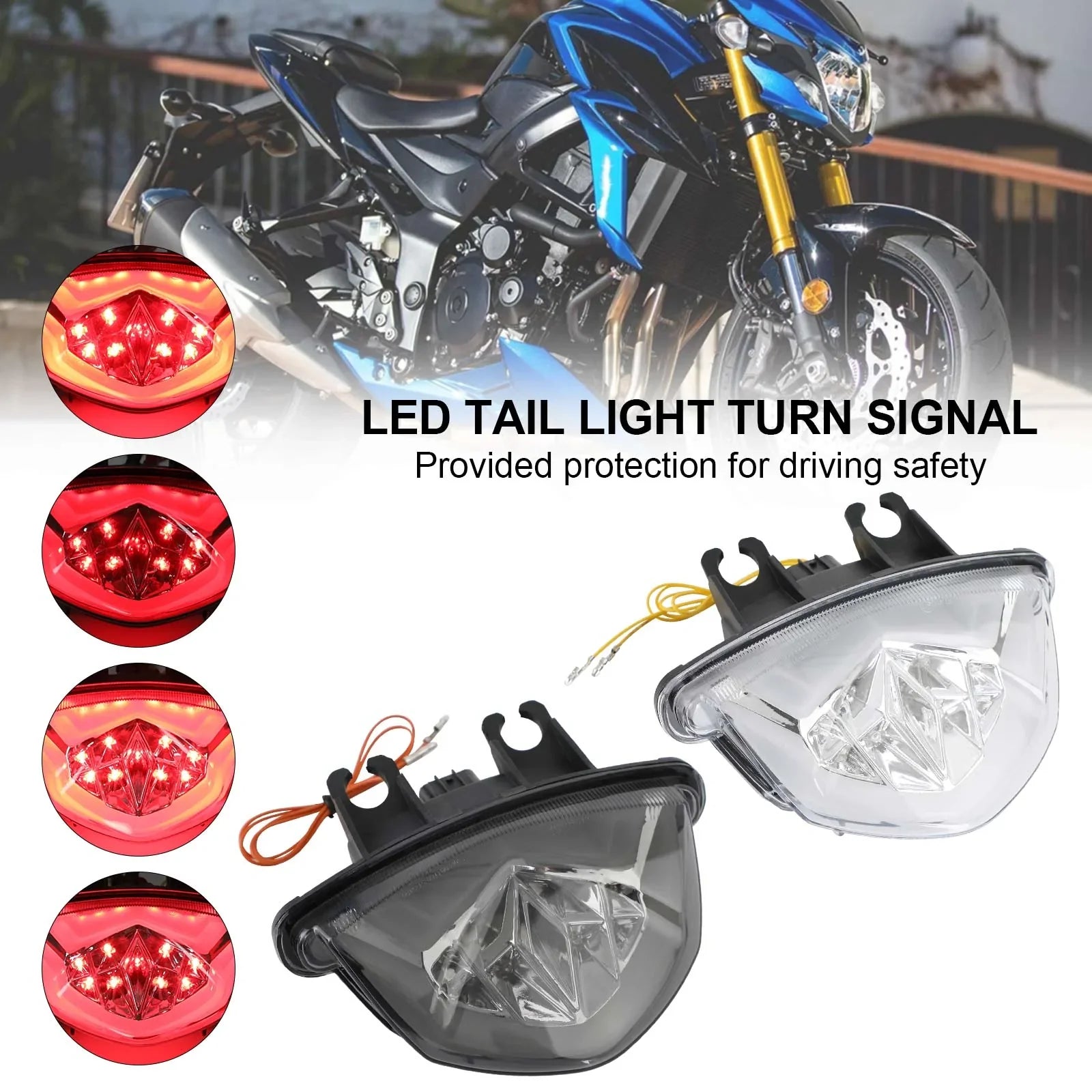 Clignotant de feu arrière LED pour Suzuki GSXS 1000 F GSX-S 750 Z 2017-2021 générique