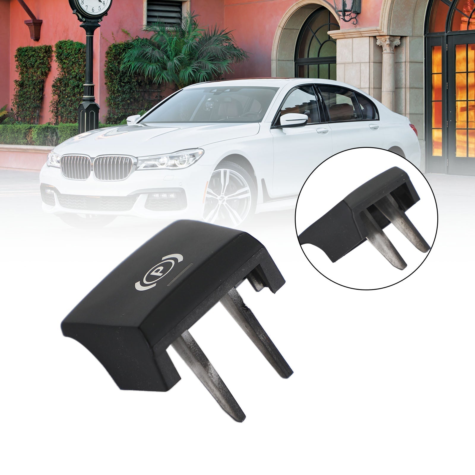 Seisontajarrun kytkimen kansi P-painike käsijarrun suojus BMW 5 7 F07 F10 F11 09-17 Generic