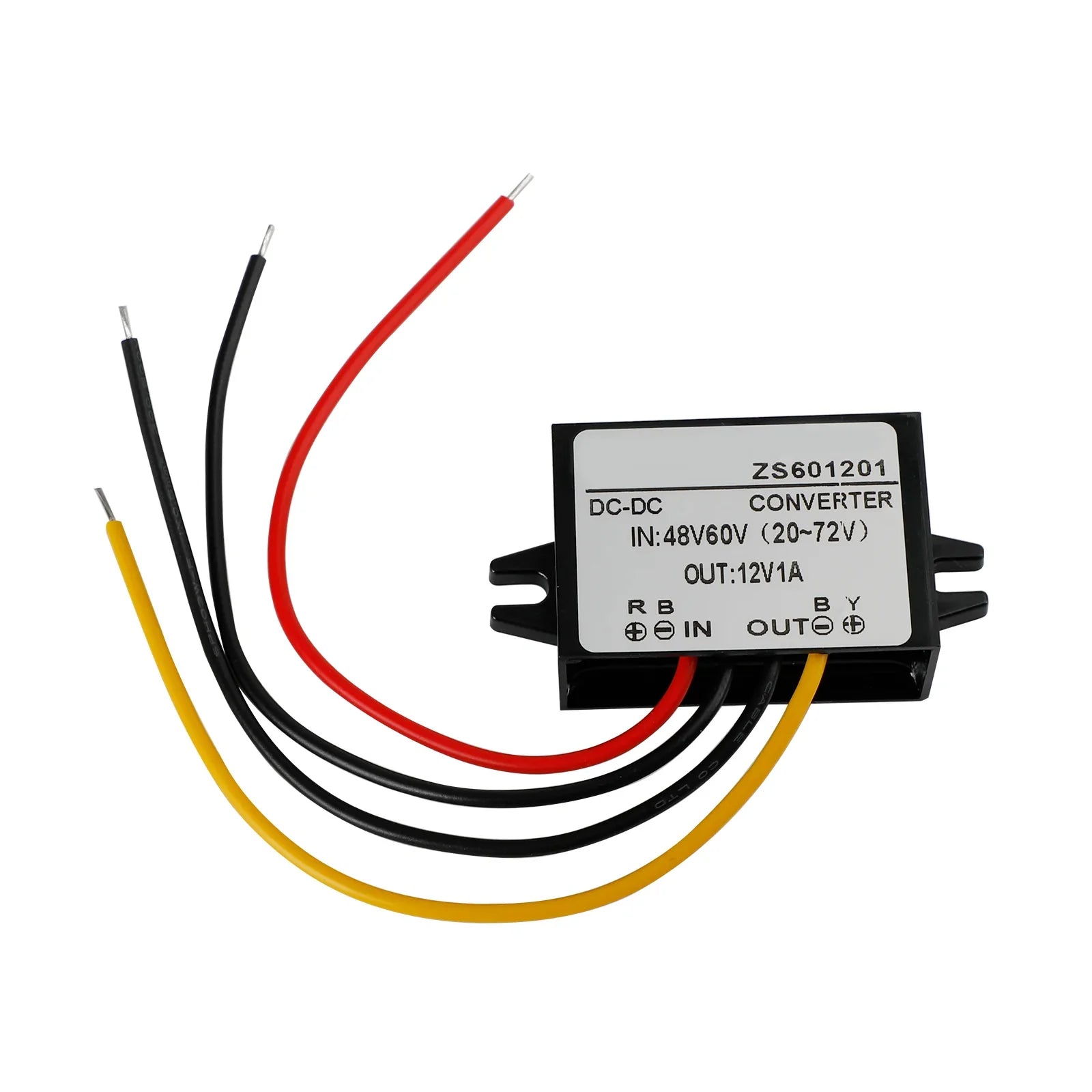 Convertisseur DC-DC étanche 60V abaisseur à 12V Module d'alimentation de voiture
