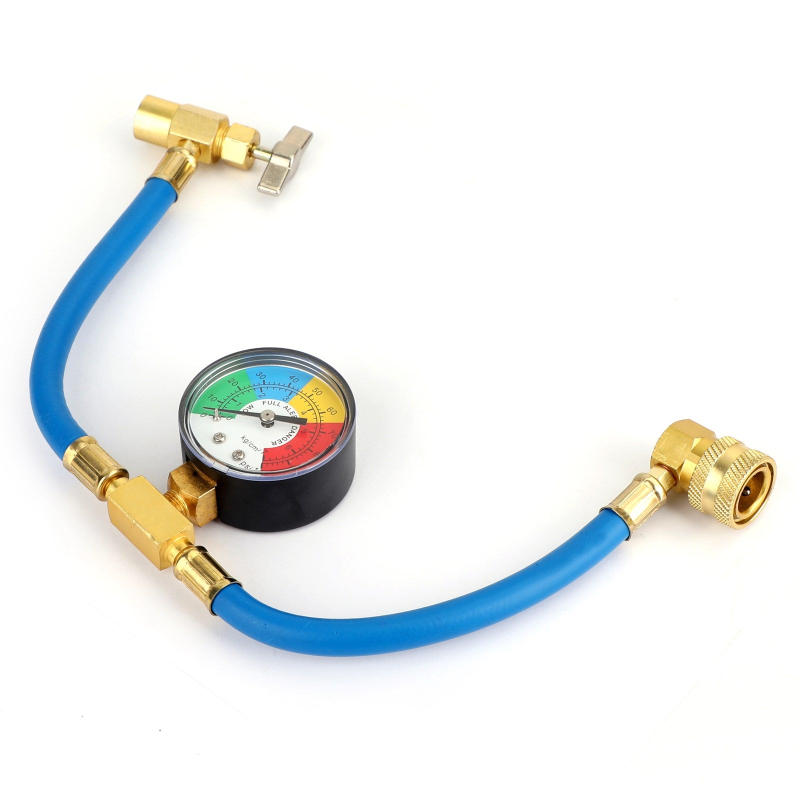 Tuyau de mesure de recharge de réfrigérant AC R134A pour climatisation de voiture automatique avec jauge