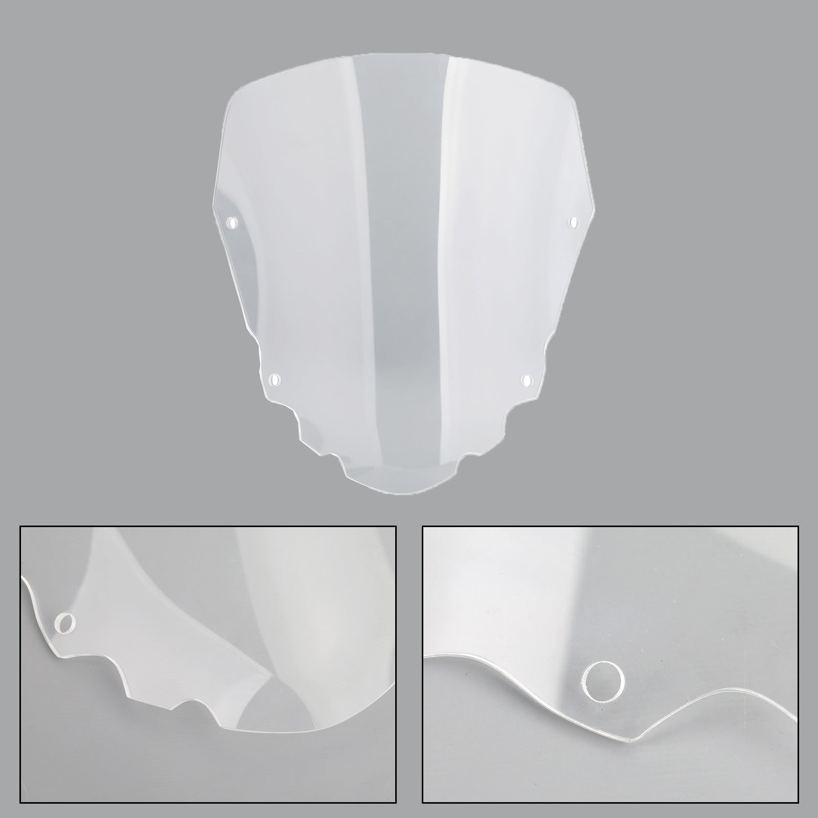 2008-2014 Kawasaki KLR650 1x pare-brise moto court 4mm