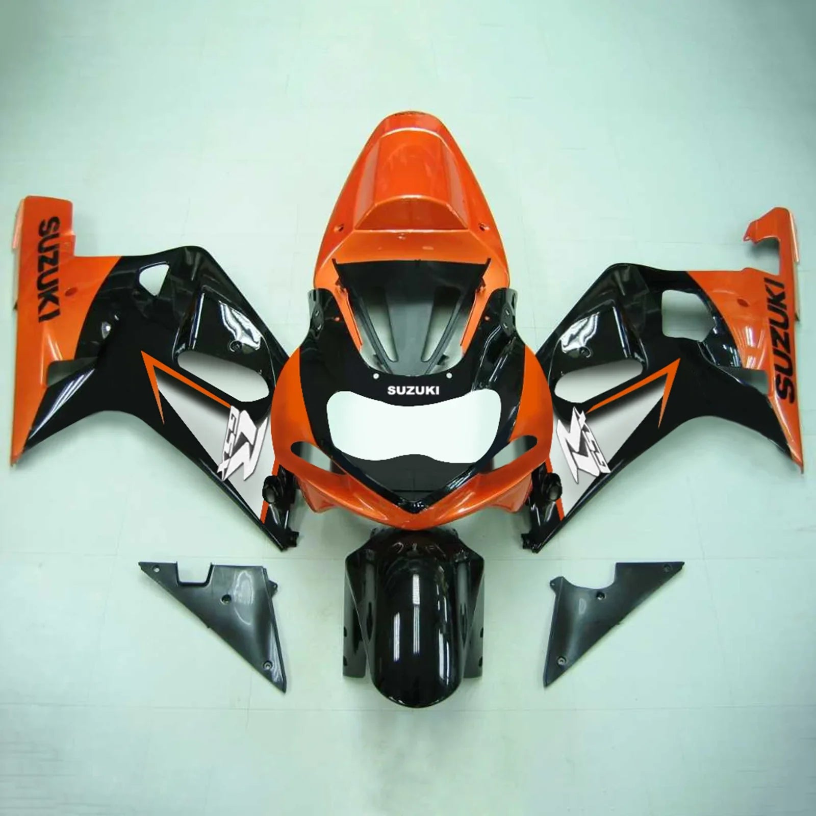 Amotopart Suzuki GSXR750 2001-2003 Kit carenatura carrozzeria in plastica ABS