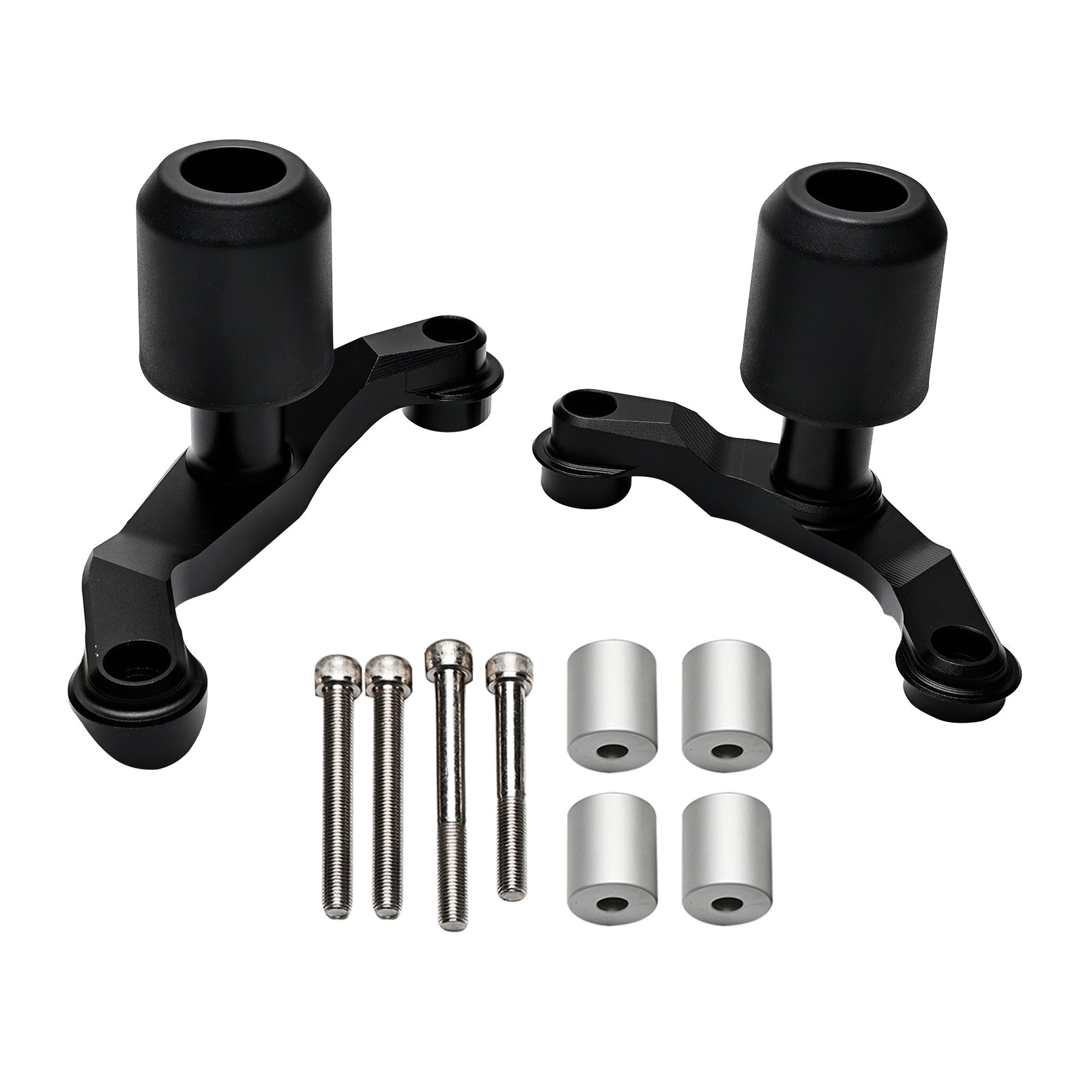 Protections Anti-chute Pour Cadre KTM Duke 390/690 - Boules En Alliage Aluminium, Noir