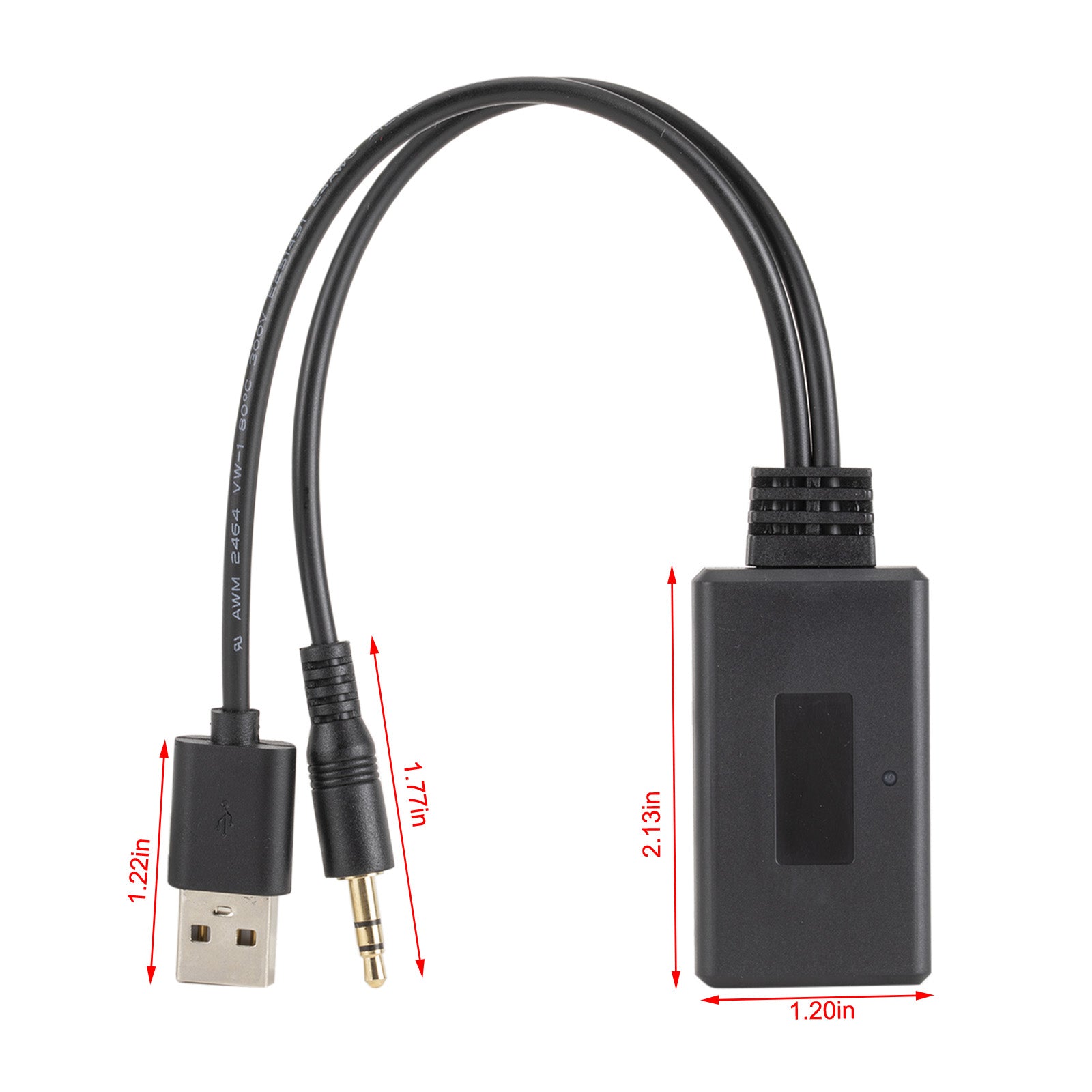 Mini ricevitore USB Bluetooth 5.0 adattatore audio CD stereo jack da 3,5 mm per auto AUX