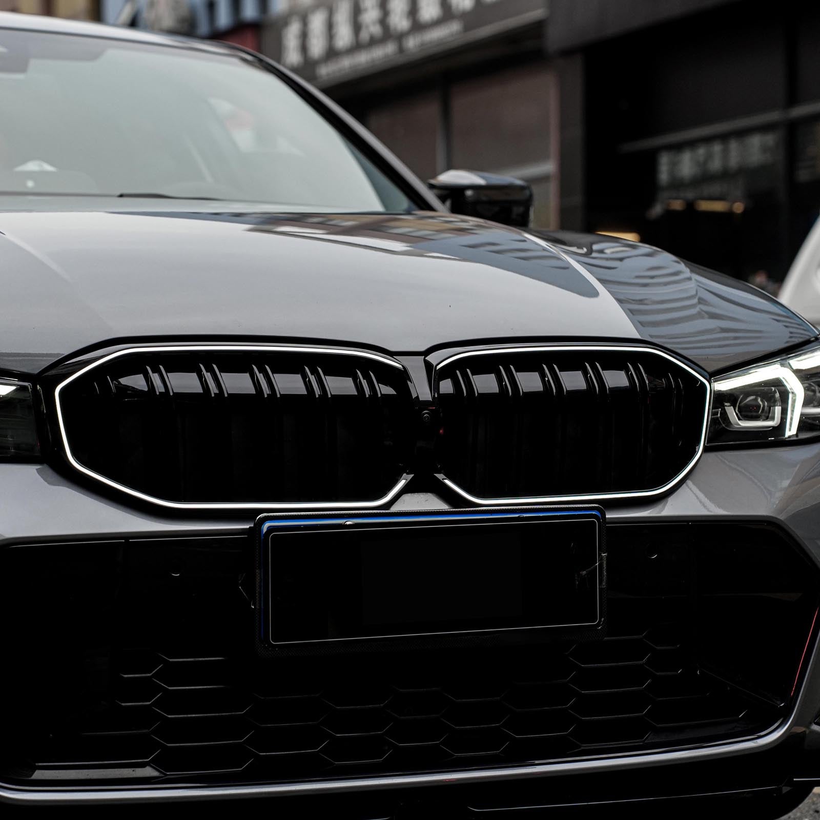 Griglia anteriore nera a doppia linea BMW Serie 3 G20 G28 2023-2024