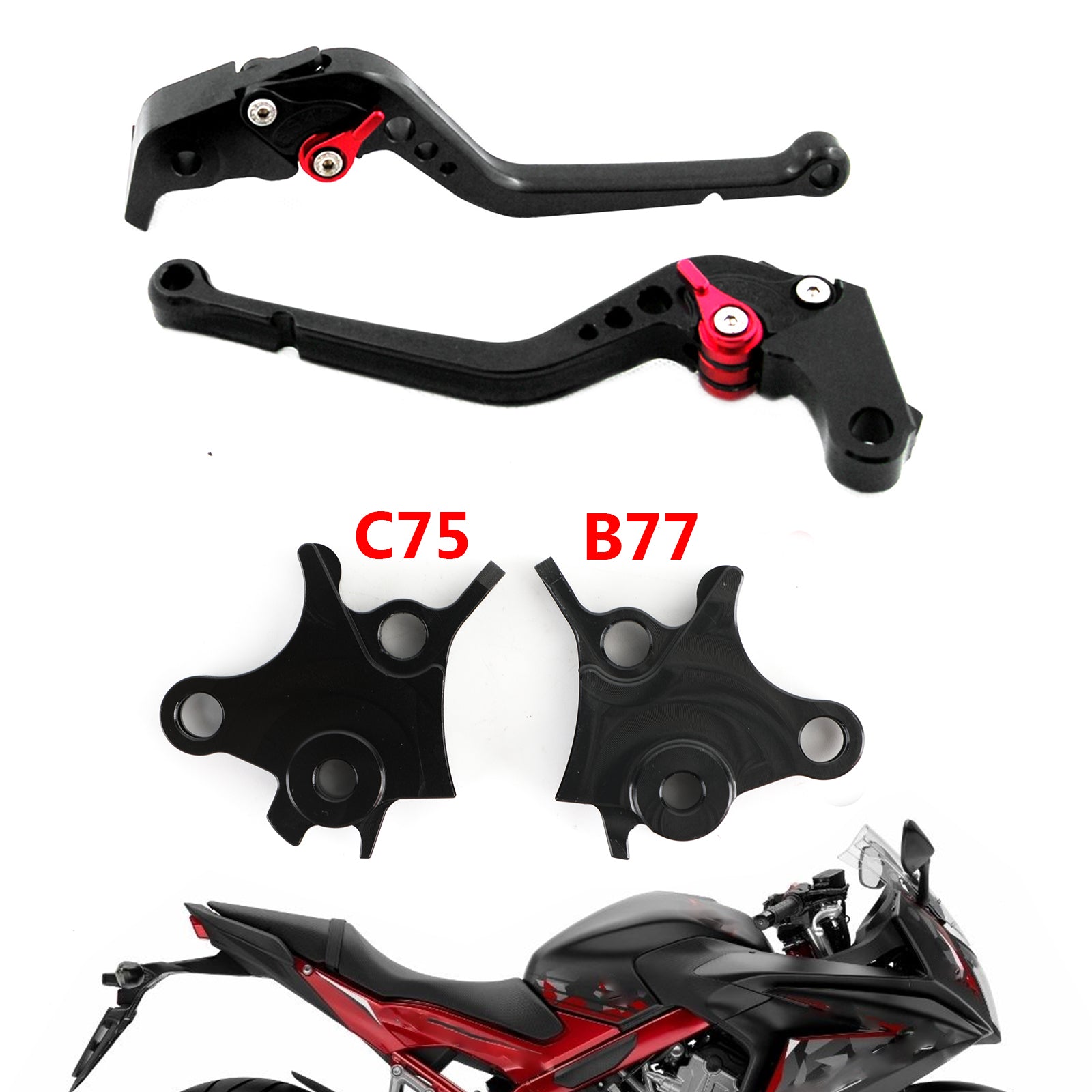 Leva del freno frizione regolabile per BMW R1200GS AVVENTRE (LC) 2014-2018 Generico