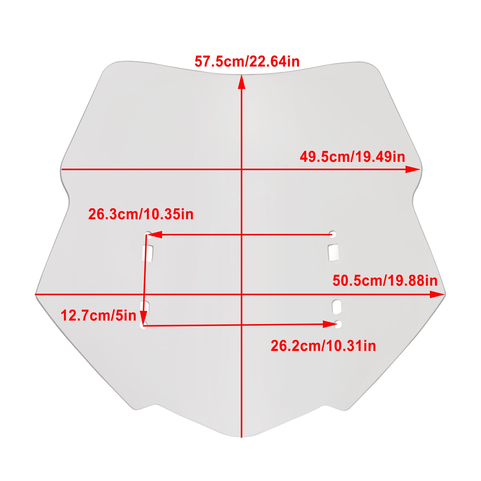 Parabrezza moto HONDA Gold Wing GL1800 23" 2018-2023