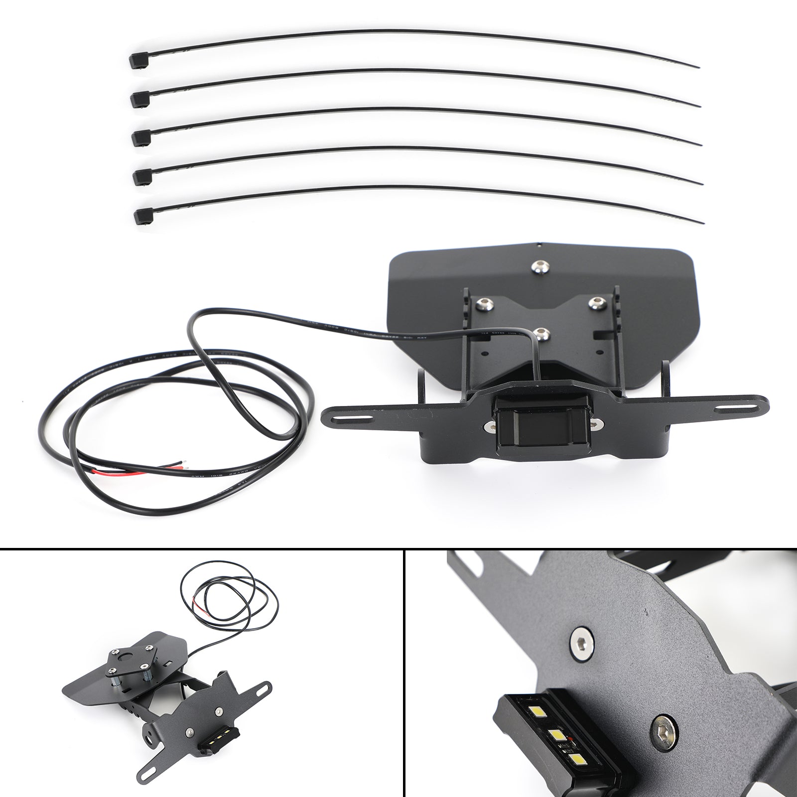 Uchwyt na tablicę rejestracyjną Wspornik ramy dla Suzuki Katana GSX-S1000 2019-2021 Generic