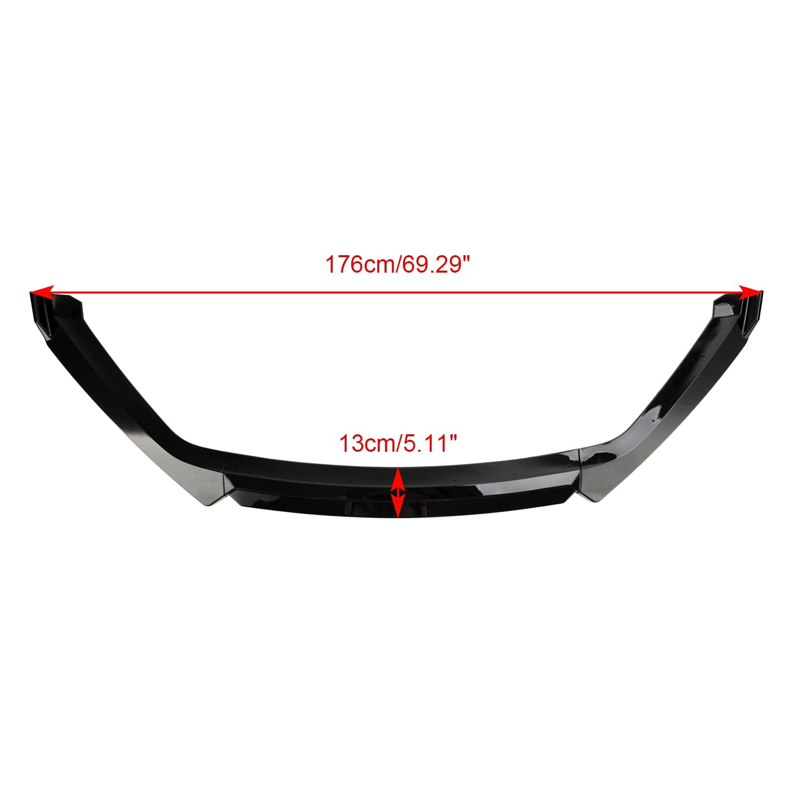 Alerón delantero de rendimiento negro brillante para Seat Leon 5F 2012-2020