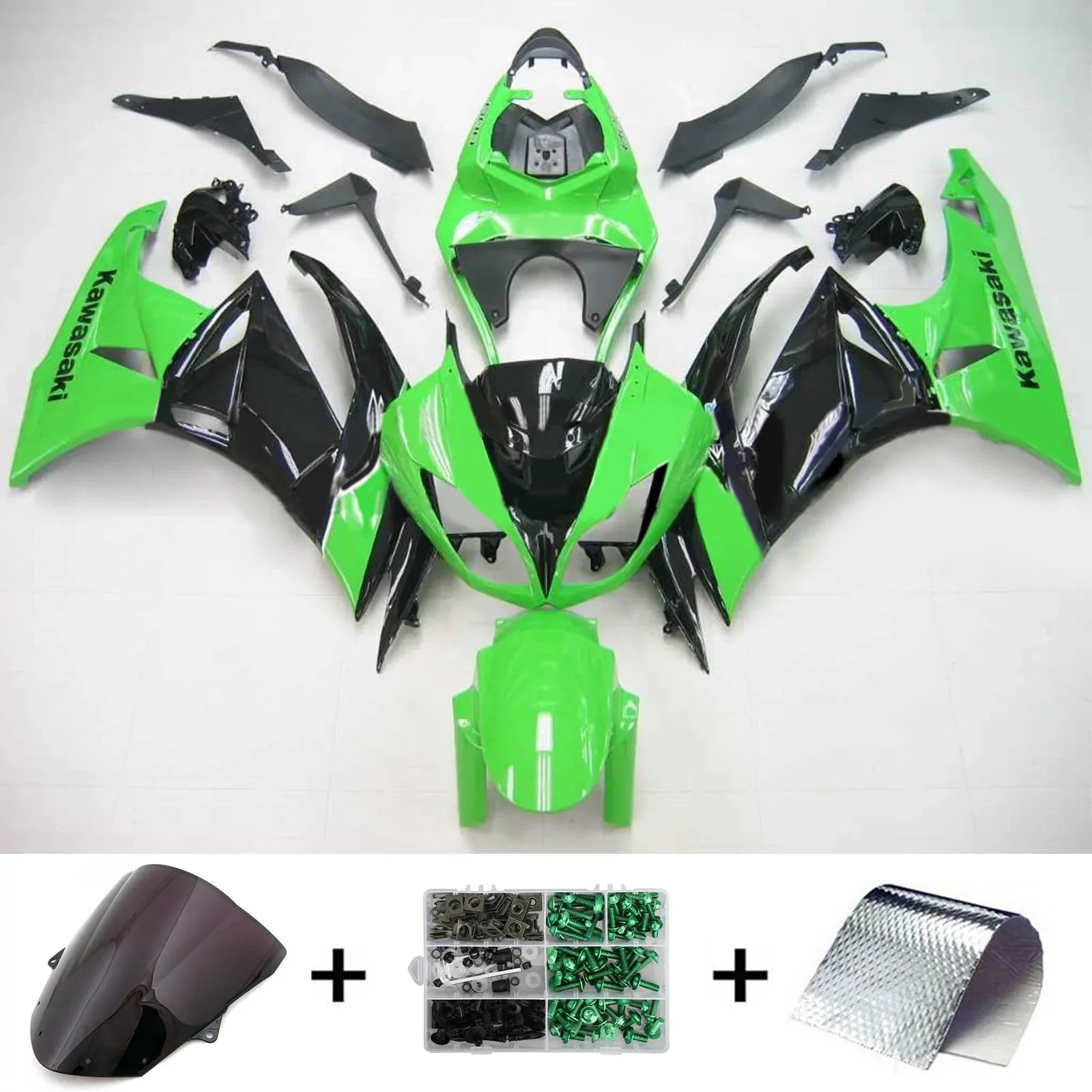 Kit de carénage Amotopart pour Kawasaki ZX6R 636 2009-2012 Générique
