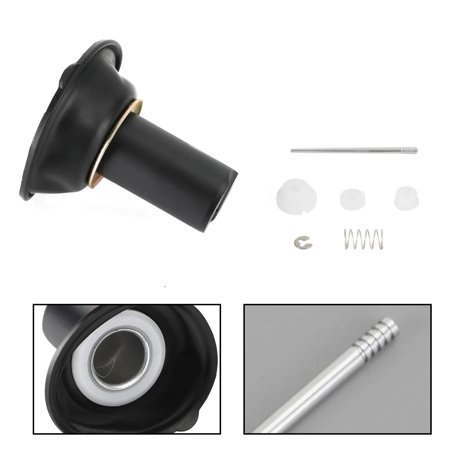 1 kit de reparación de diafragma de pistón de carburador para Yamaha XJR400 1993-2000 genérico.