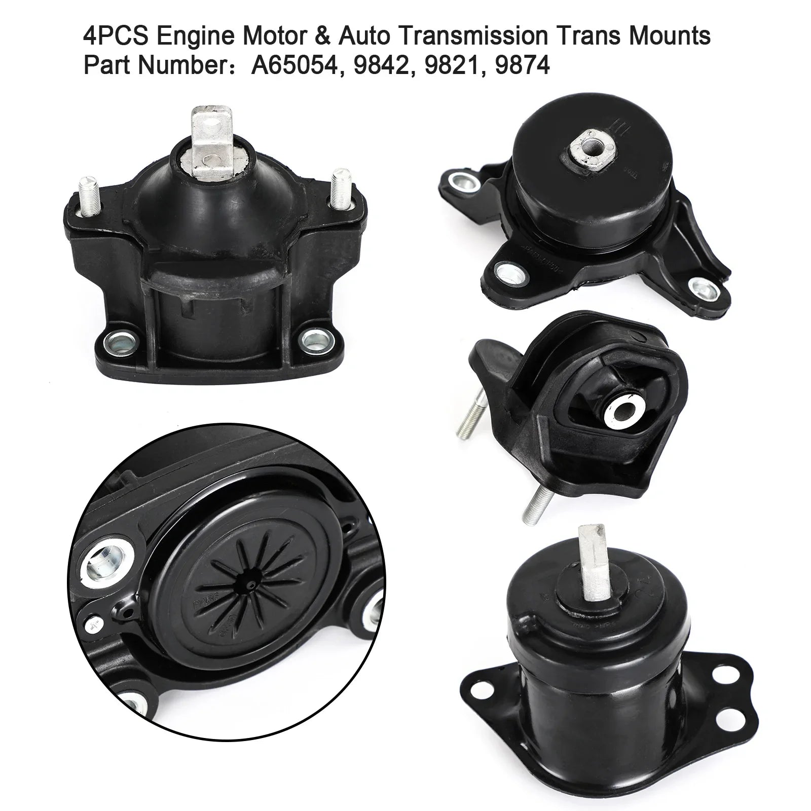 4 stuks Honda Accord 2.4L 2013-2016 motor- en automatische transmissiesteunen Fedex Express