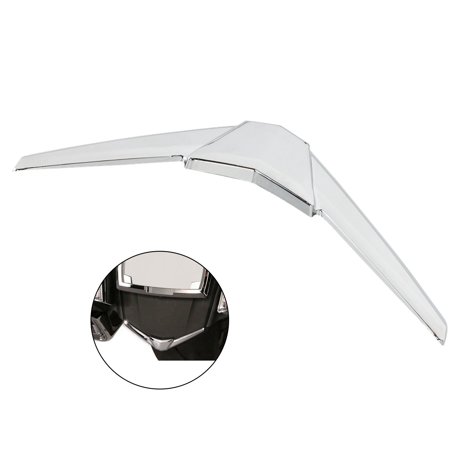 Chrome achterspatbordbekleding Accent Shell voor Honda Goldwing GL1800 1800 2018-2021 Generiek