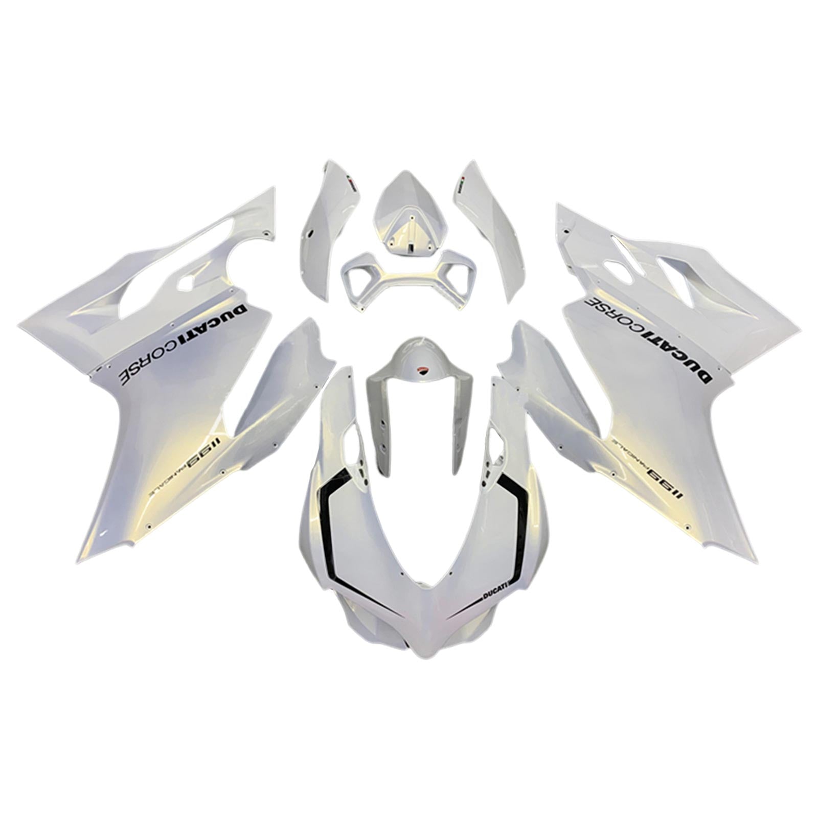 Amotopart Ducati 1199 899 2012-2015 Kit Carénage Carrosserie Plastique ABS