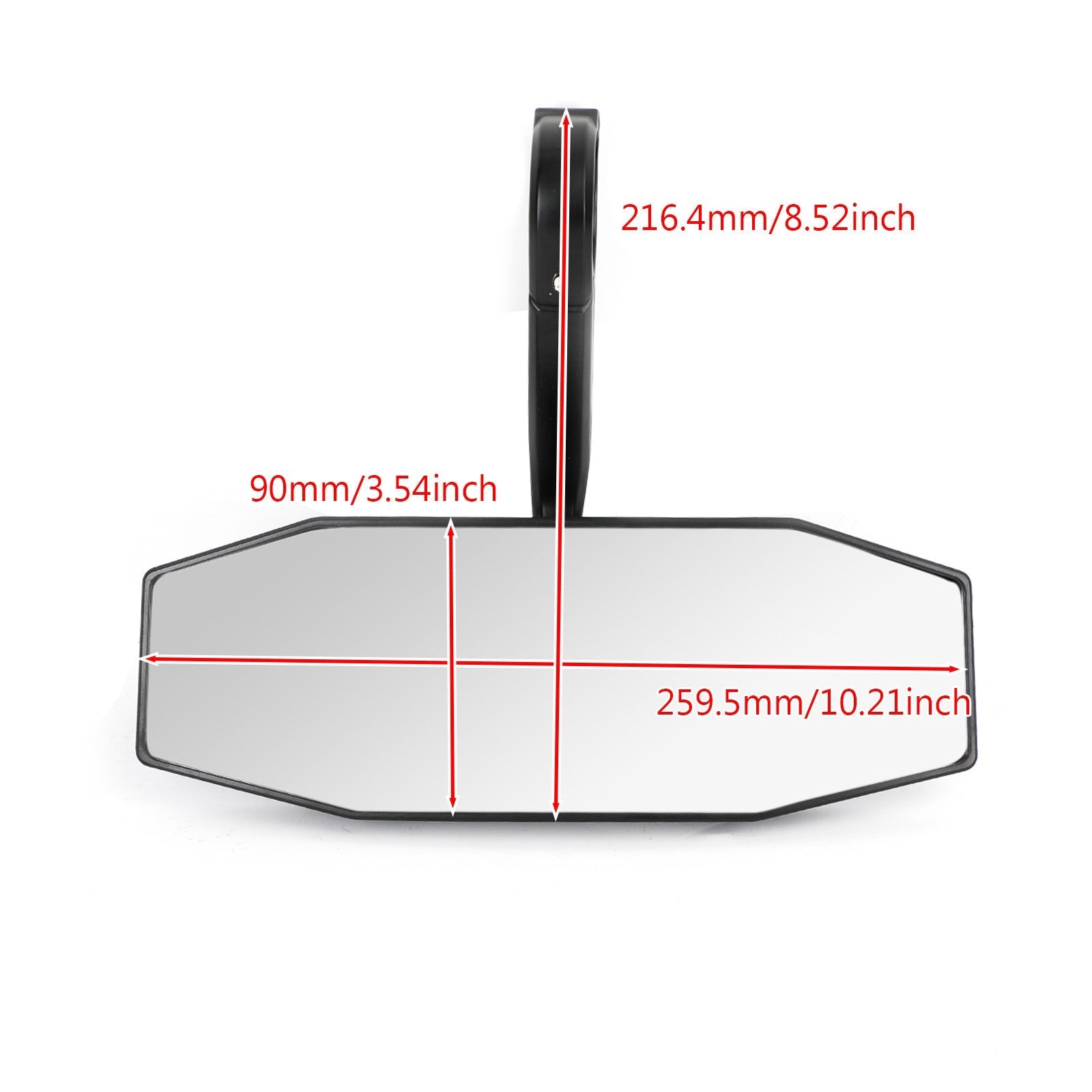 Nouveau pour 2015-2021 Polaris RZR rétroviseur général résistant aux rayures 2881540 générique