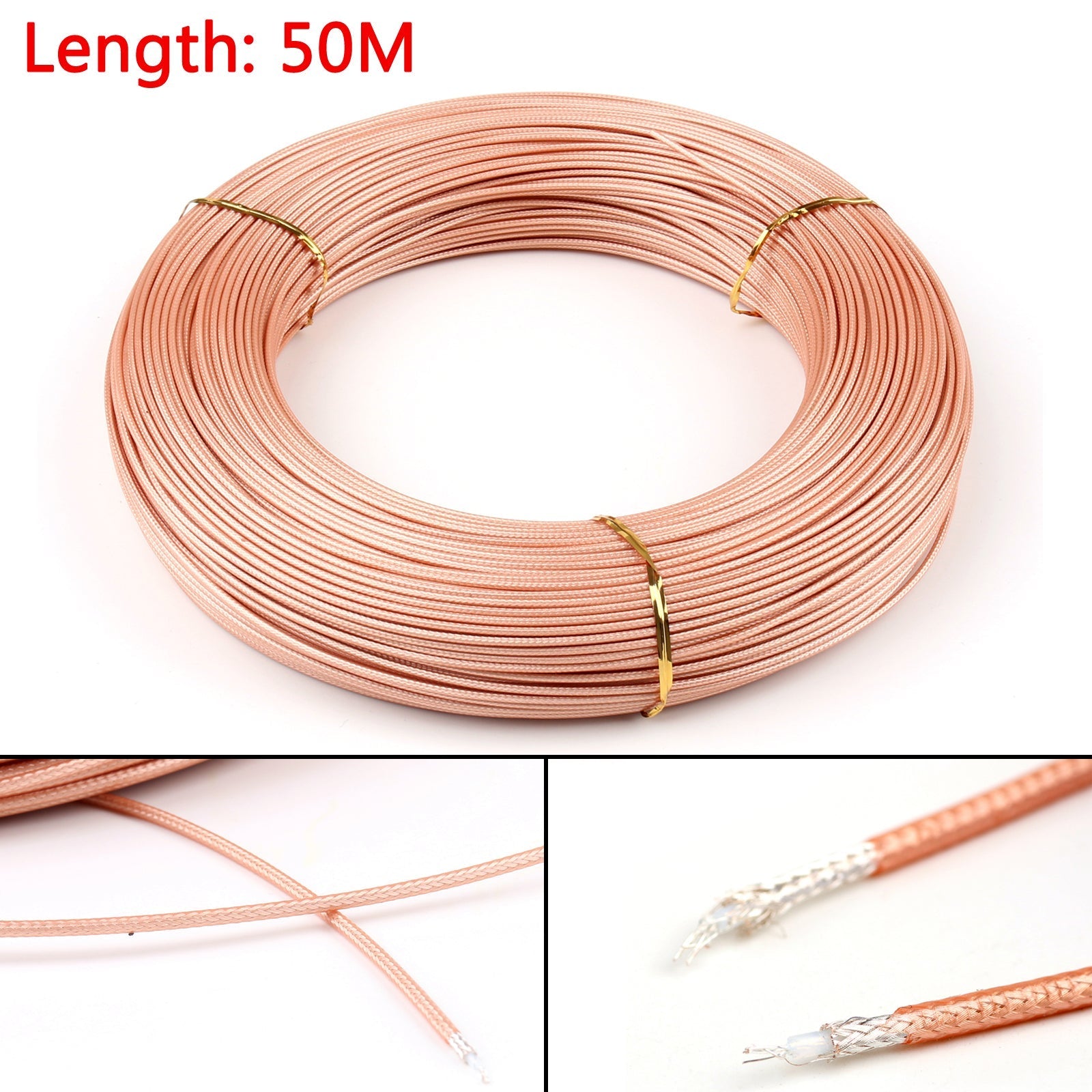 Connecteur de câble coaxial coaxial RG316 RF 50ohm M17/113 tresse blindée