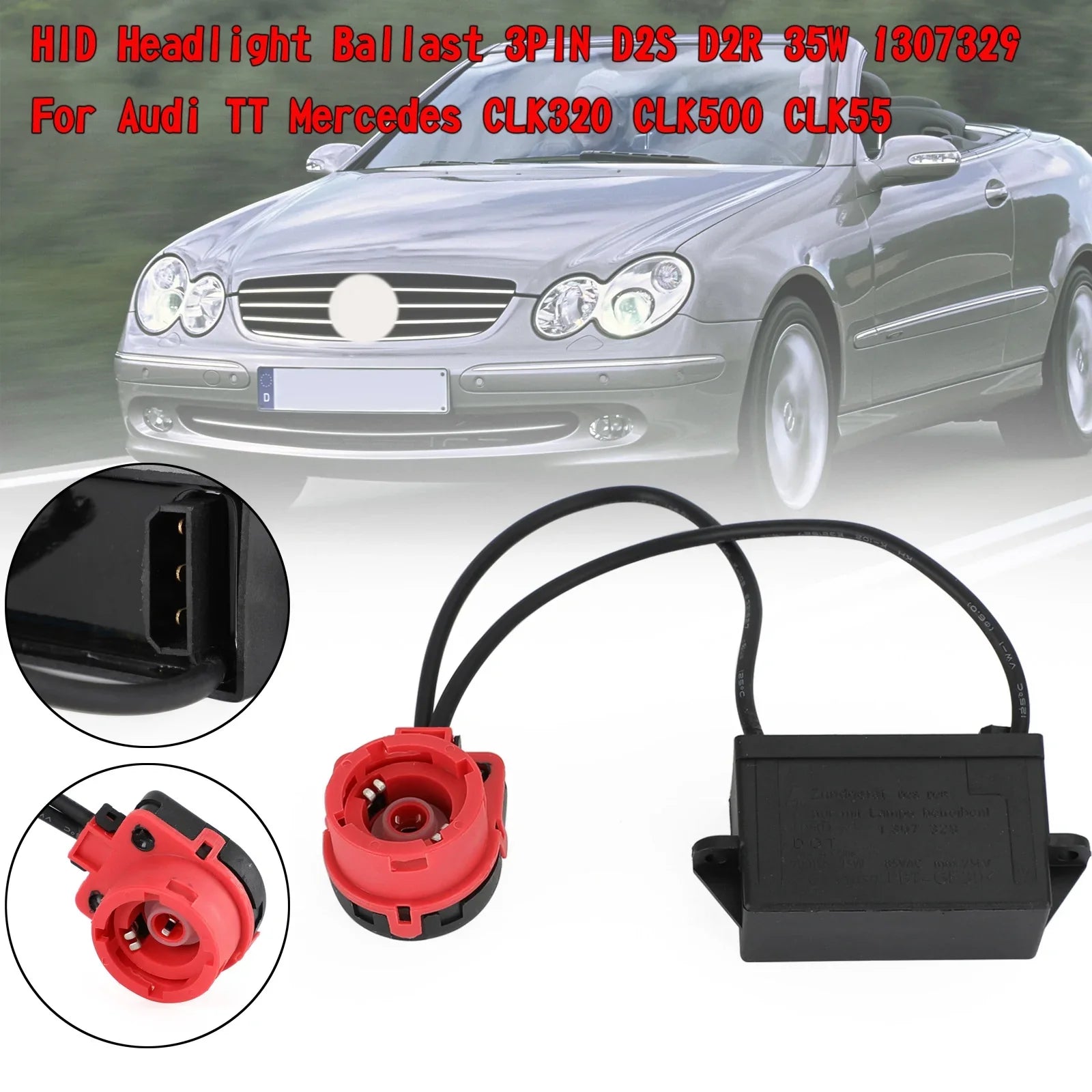 HID Koplamp Ballast 3PIN D2S D2R 35 W 1307329 voor Audi TT Mercedes CLK320 500 Generieke