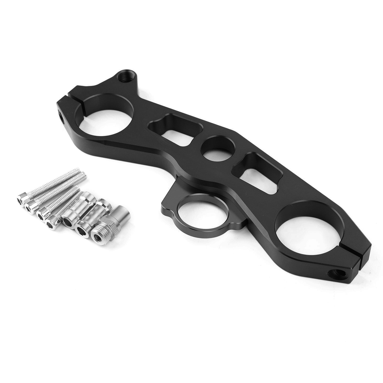 Abbassando la maglietta superiore per la forcella per Kawasaki Ninja ZX6R 09-12 Generico