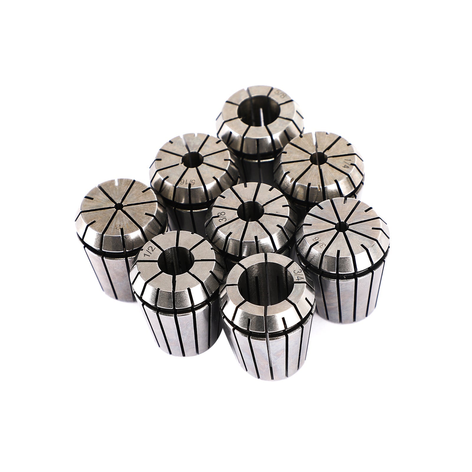 Pince à ressort ER32 8 pièces 1/8 "-3/4" pour Machine de gravure d'outil de tour de fraisage CNC