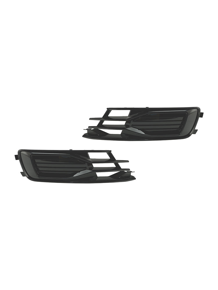 Audi A6 C7 2014-2018 2 stuks voorbumper mistlampafdekking grille zwart