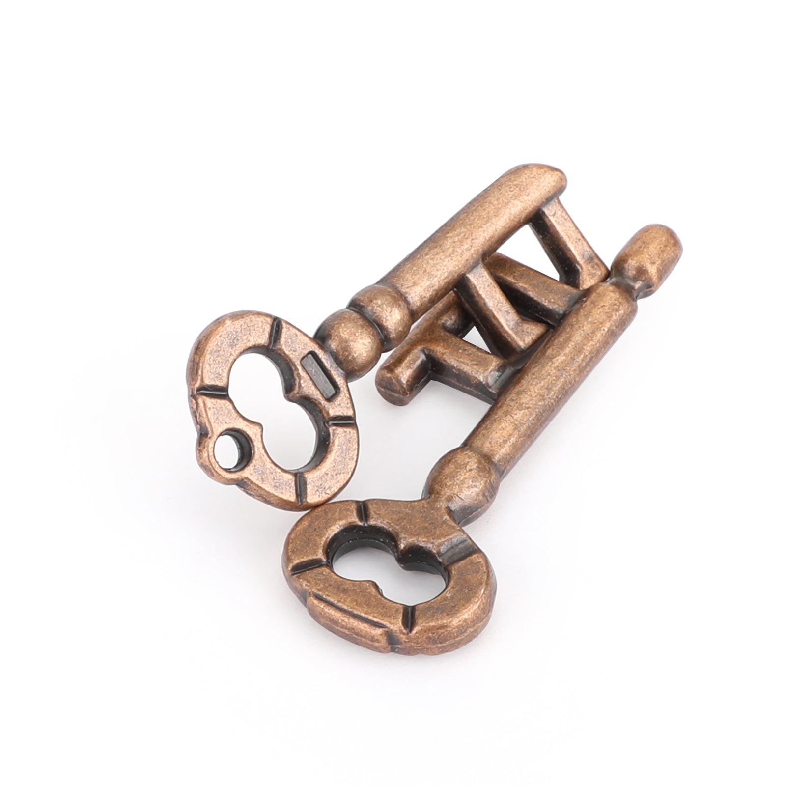 Vintage Alloy Cast IQ Mind Puzzle Box Metal Lock Jouets Casse-tête Jeu Key Lock