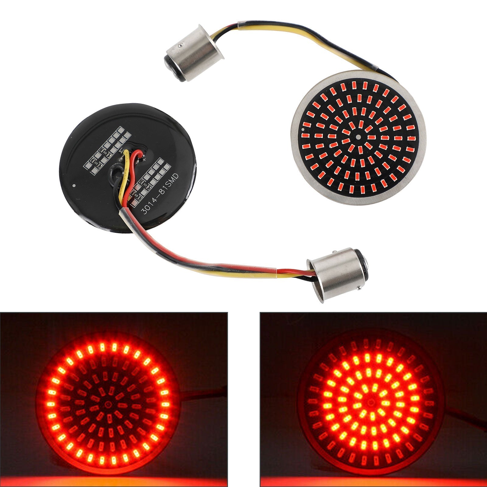 1157 utripajoči LED vložki Fit Lamp za Softail Touring Dyna Sportster Generic