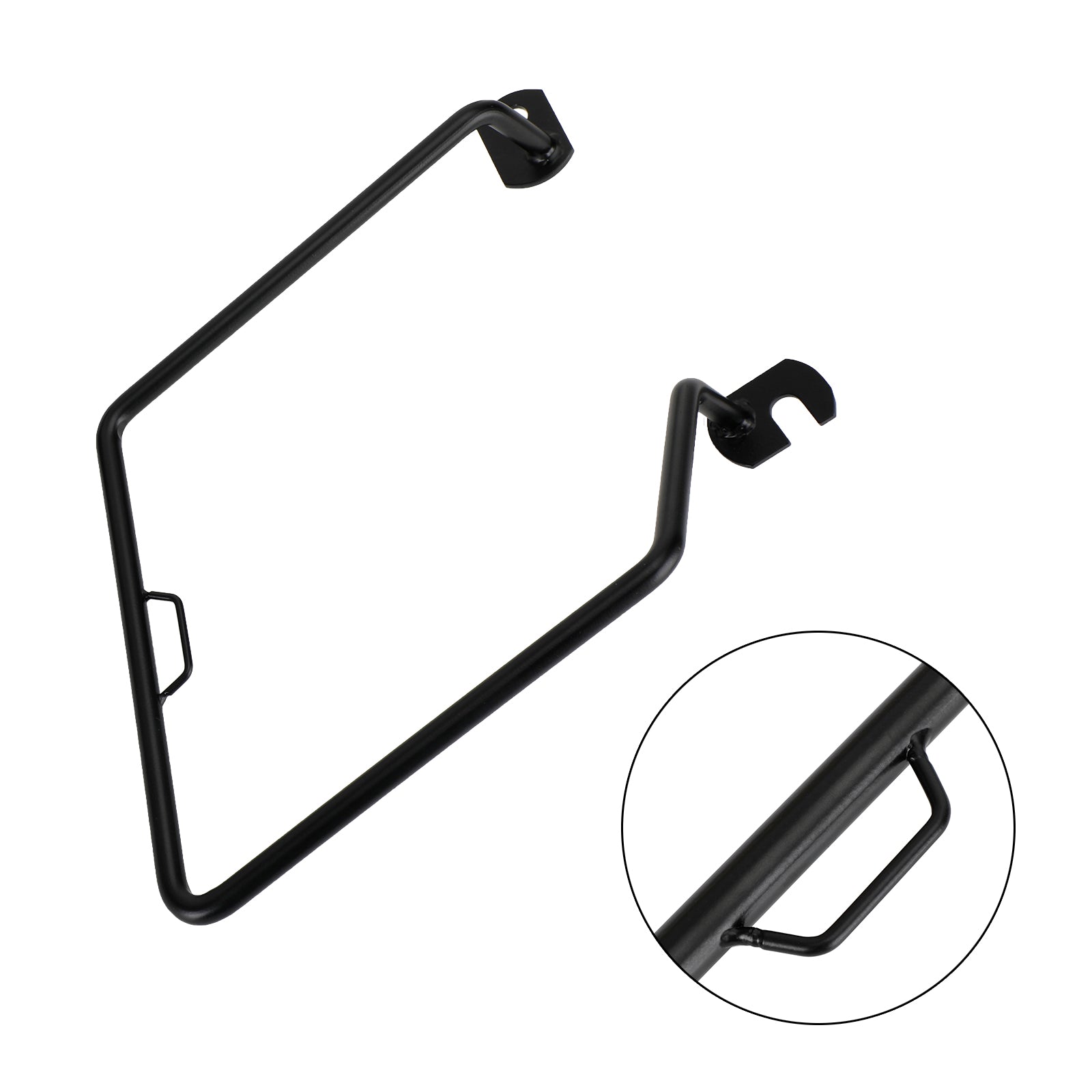 KAWASAKI W650 W800 Cafe Street Sivusatulalaukun kiinnitysteline musta