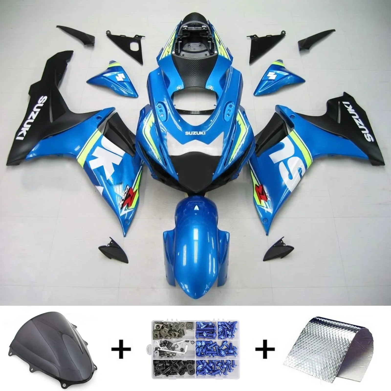 Amotopart Suzuki GSXR 600/750 2011-2025 K11 Kit carena carrozzeria Plastica ABS