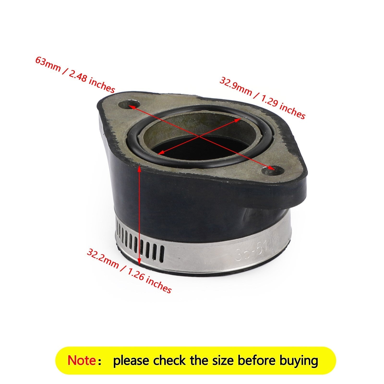 Flangia cuffia carburatore di aspirazione per Honda TRX300EX TRX300X 1993-2009 16211-HC0-003 Generico