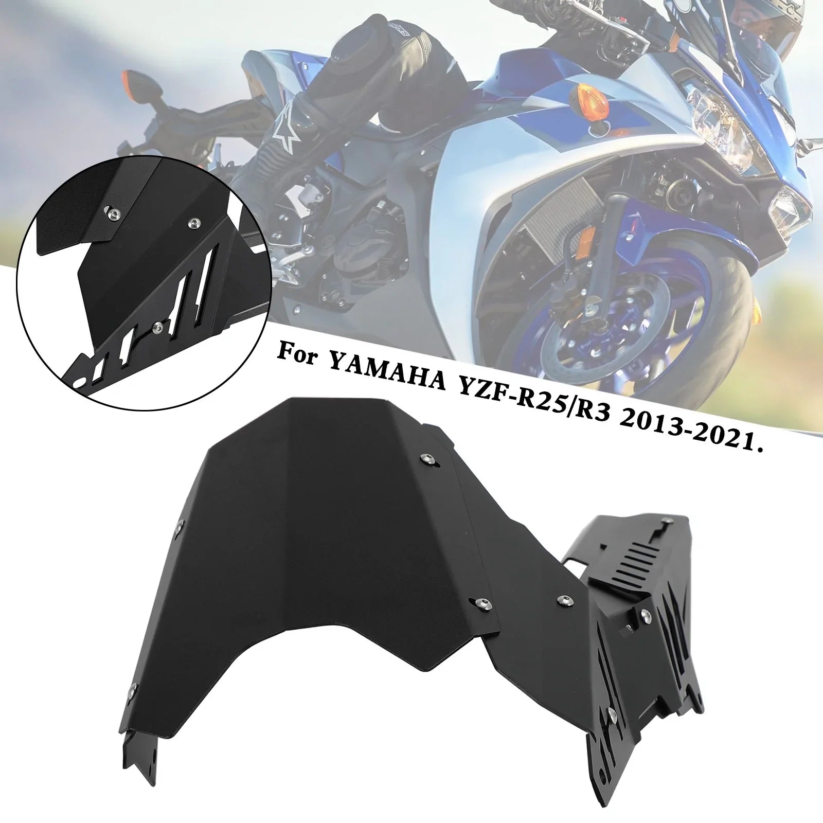 2013-2021 Yamaha YZF R25 R3 MT-25 MT-03 Zaščitni pokrov zadnje verige zadnjega zobnika