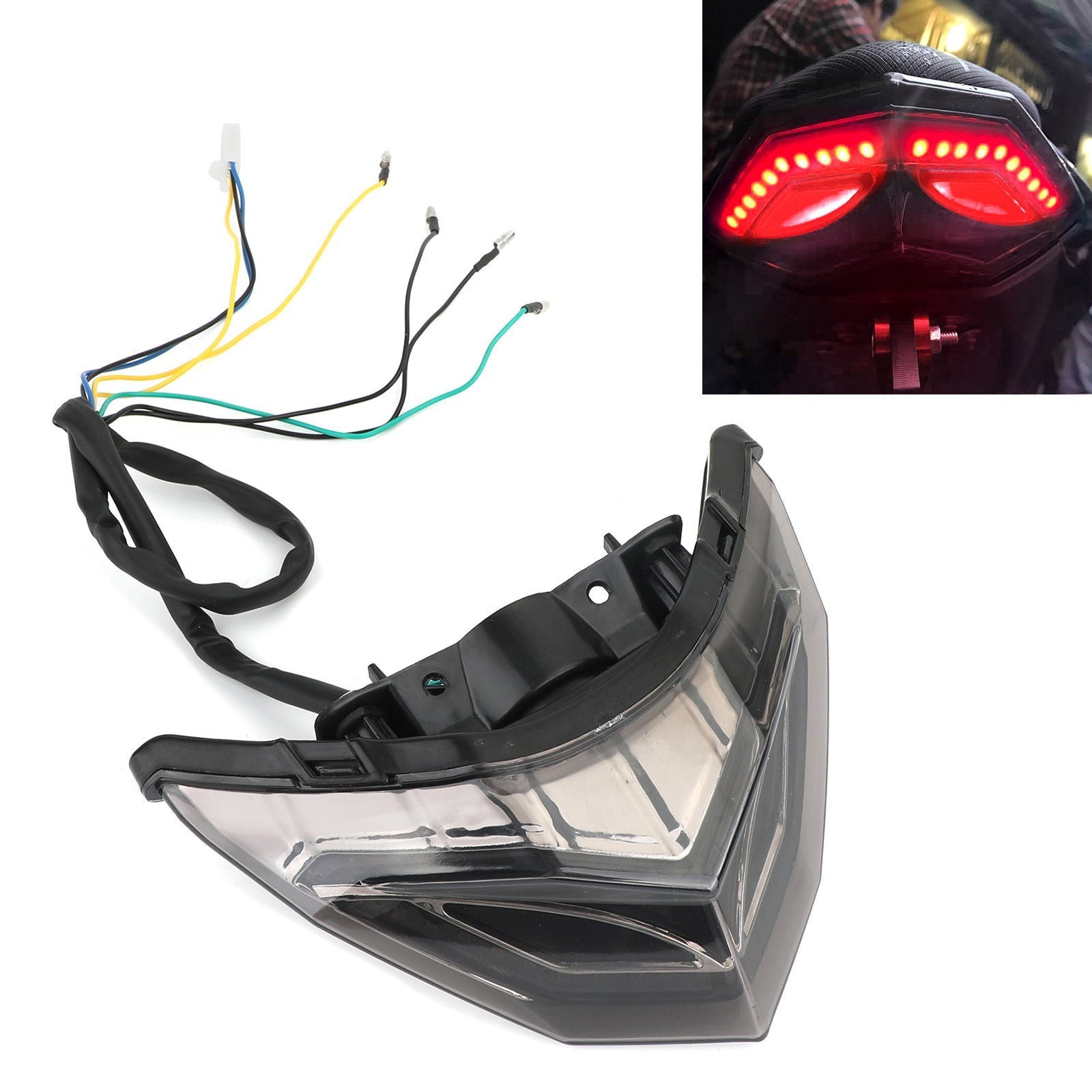 Achter achterkantremindicatoren voor Kawasaki Ninja 250 300 2013-2017 Generiek