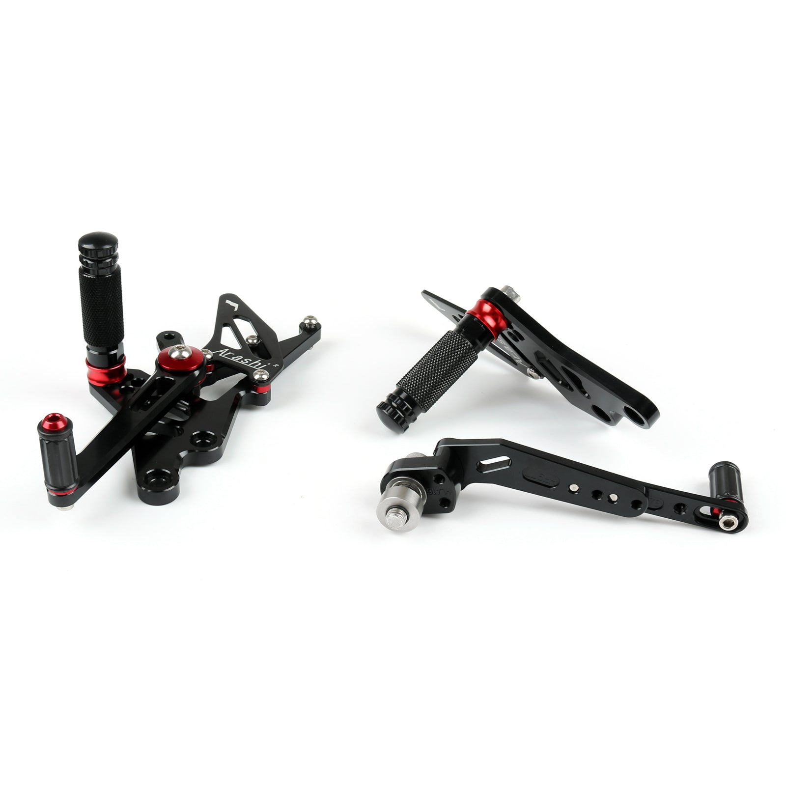 Ensemble arrière de repose-pieds réglable CNC pour Suzuki GSXR1000 2009-2016 Blac générique