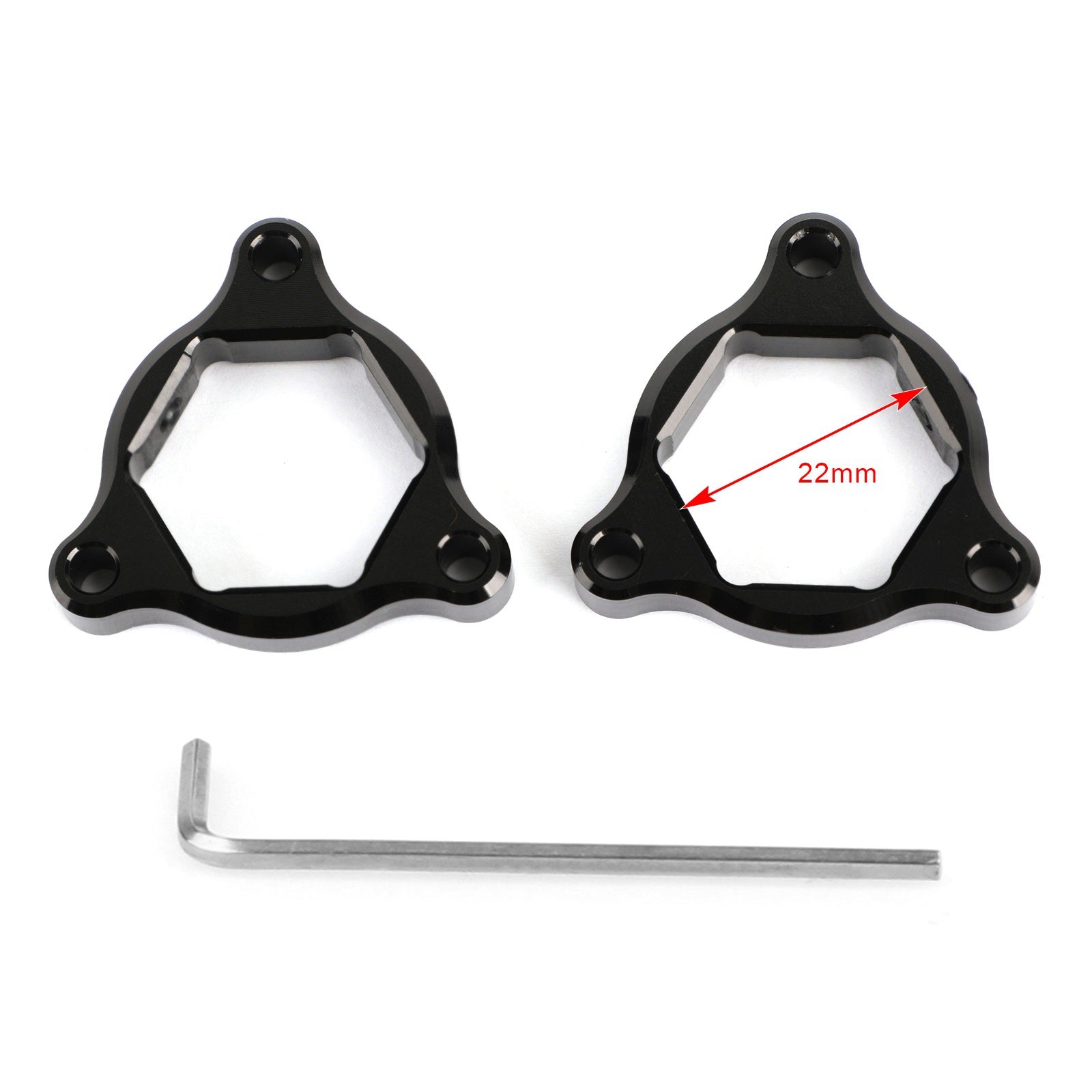 Wstępne regulatory widelca Czarne 22 MM Pasujące do Kawasaki Z1000 03-06 ZX636 Ninja 650R Generic