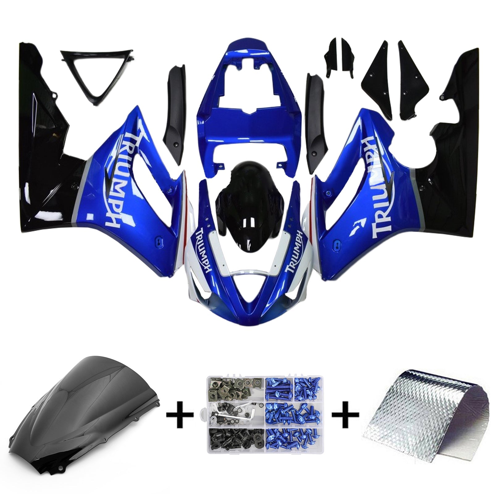 Amotopart Triumph Daytona 675 2006-2008 Kit carenatura carrozzeria in plastica ABS