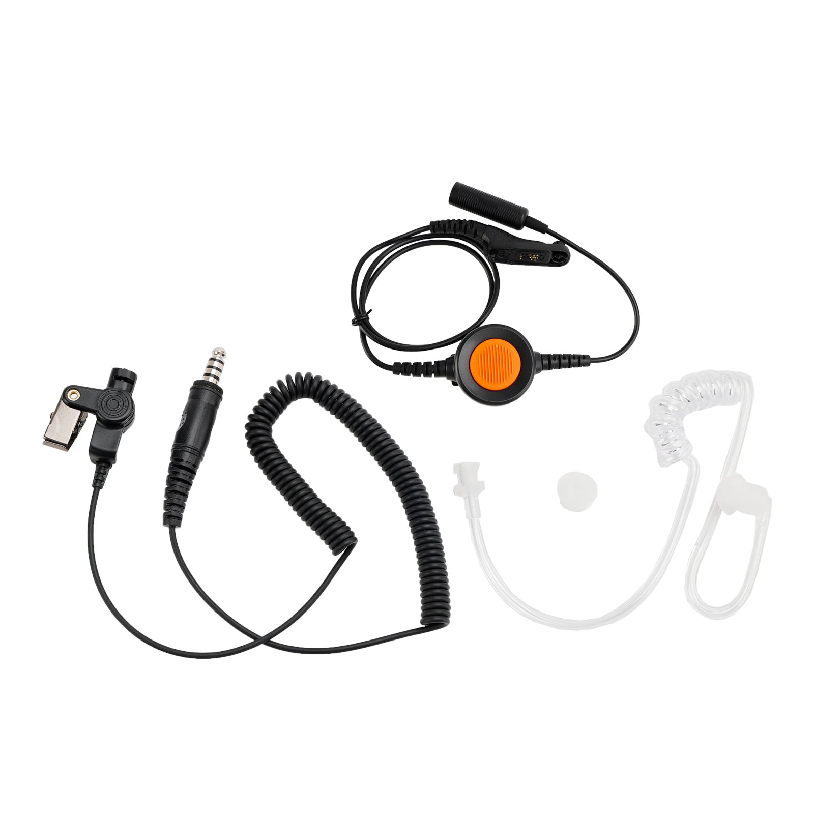 Zestaw słuchawkowy z pojedynczą przezroczystą rurką do DP3400 DGP4150 APX4000 6PIN U94 PTT 7.1-A3