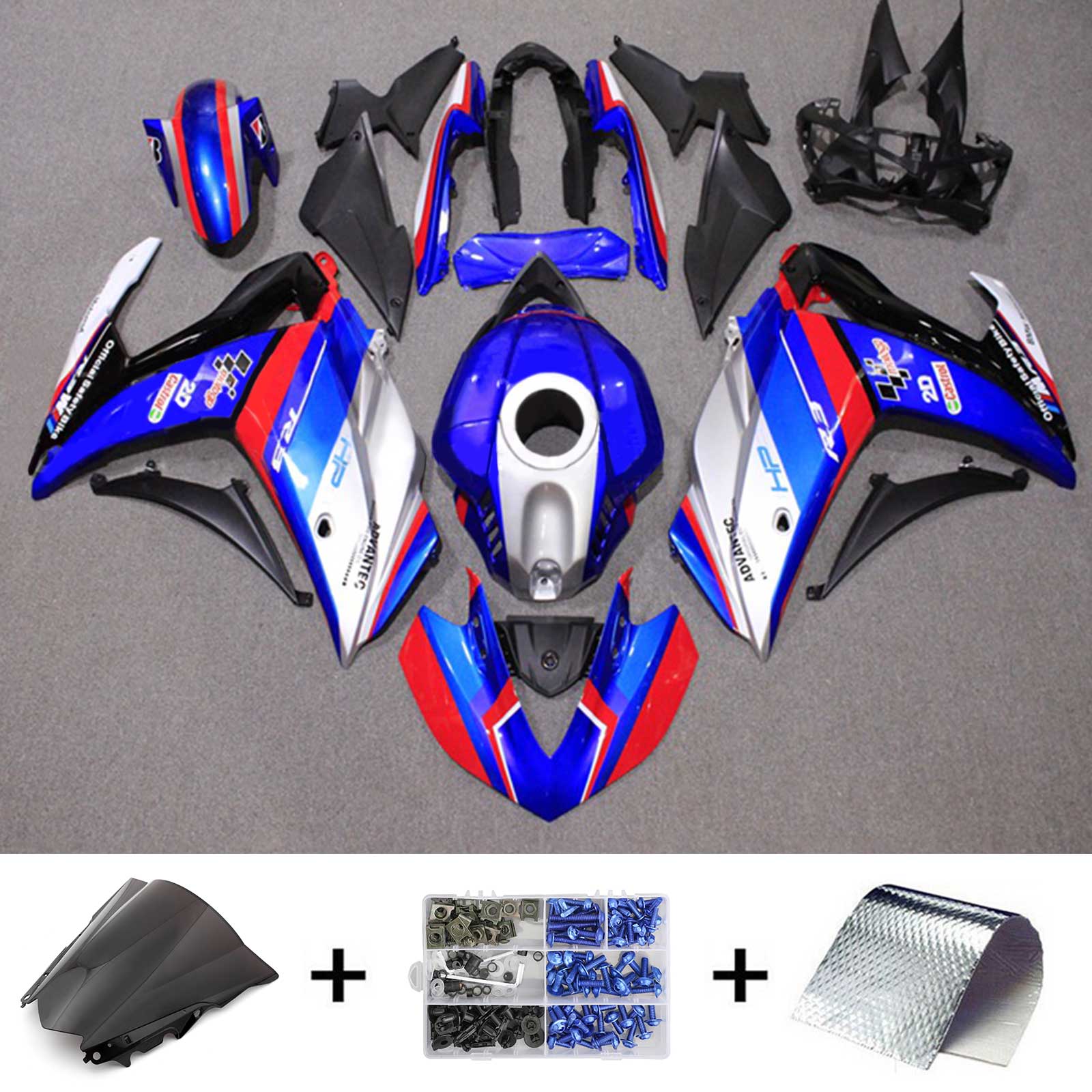 Amotopart suojasarja Yamaha YZF-R3 2014-2018 R25 2015-2017 Generic