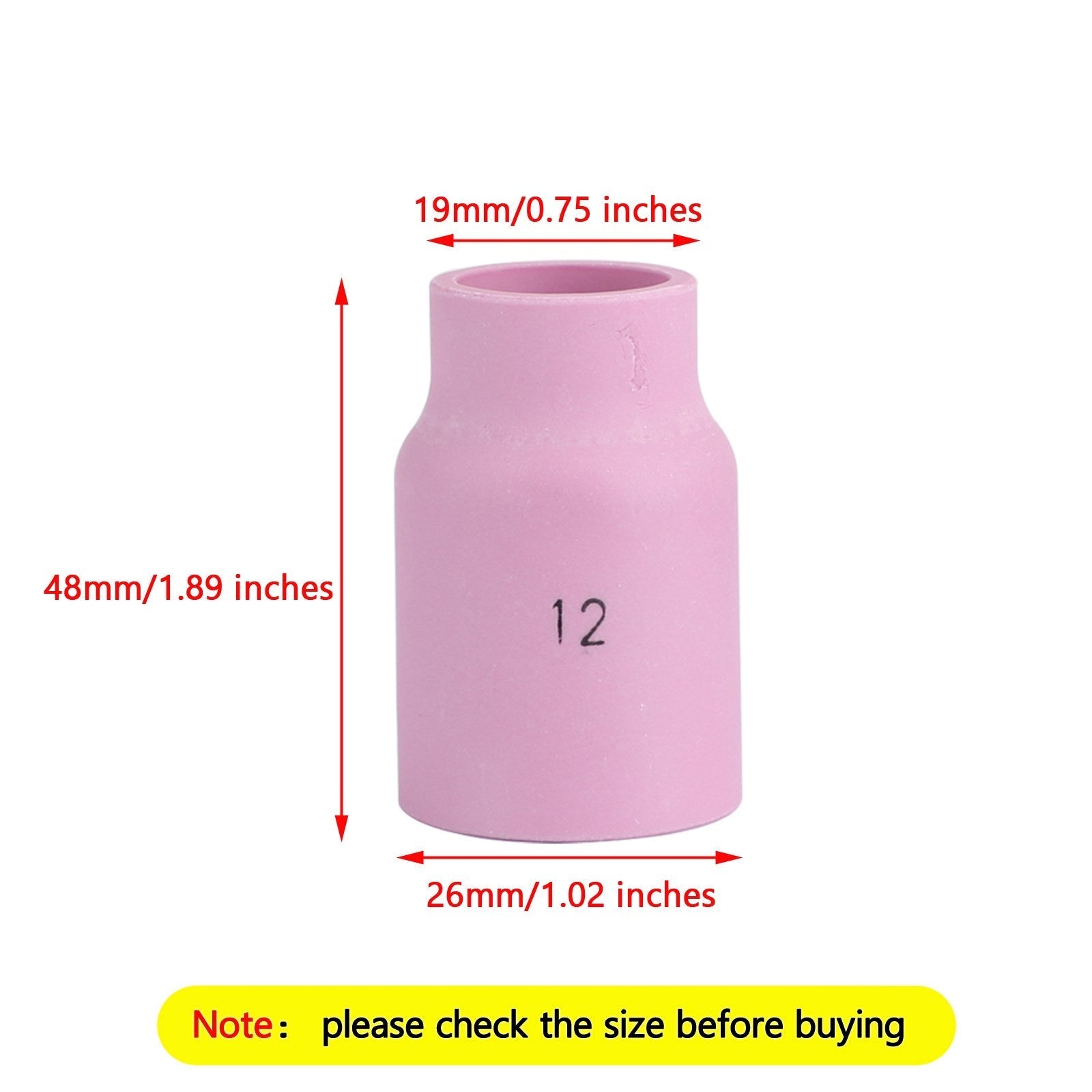 5 szt. Duży kubek ceramiczny z soczewką gazową 53N87 #12 Palnik spawalniczy TIG