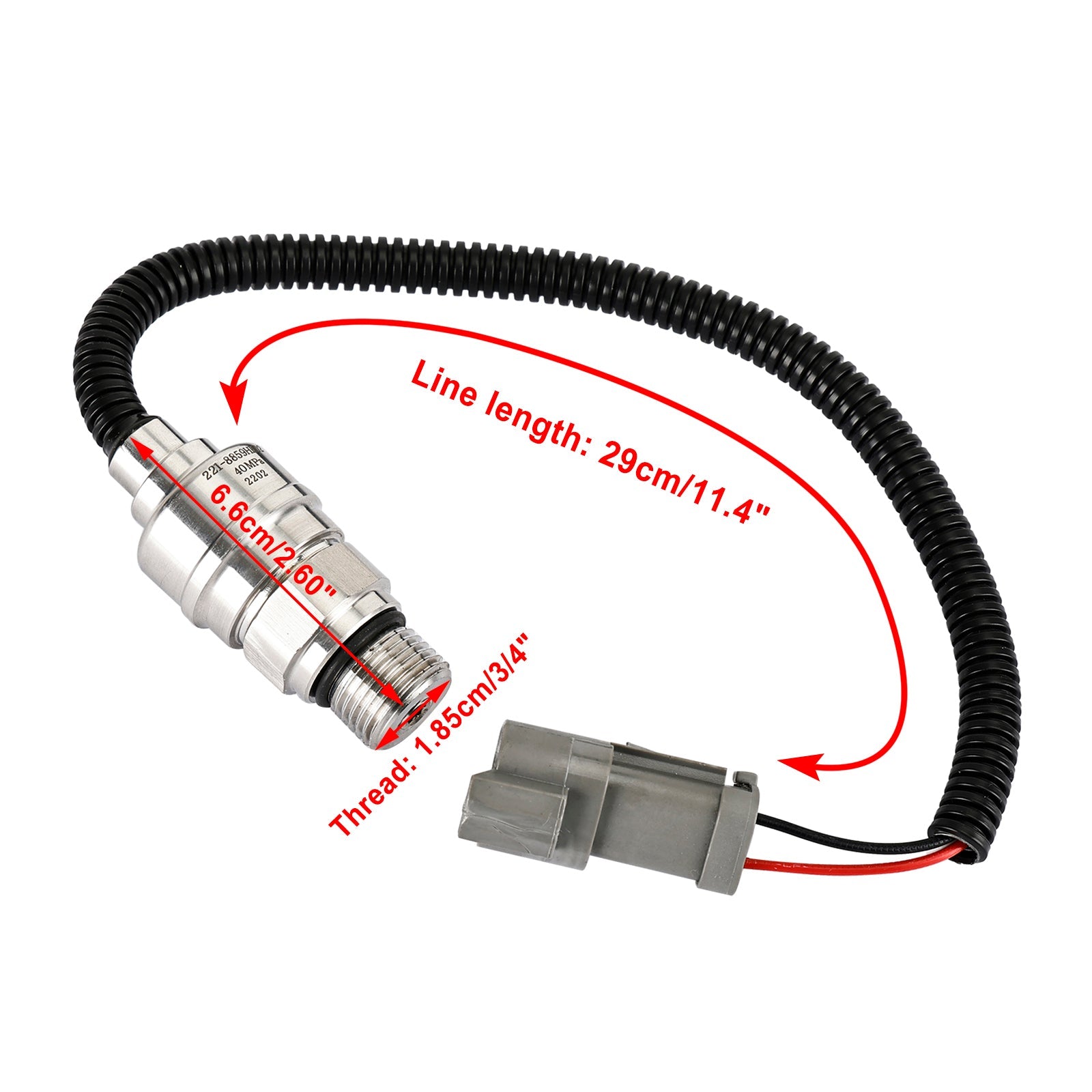 Pumpun korkeapaineanturi 221-8859 2218859 Caterpillar CAT E320B E320C